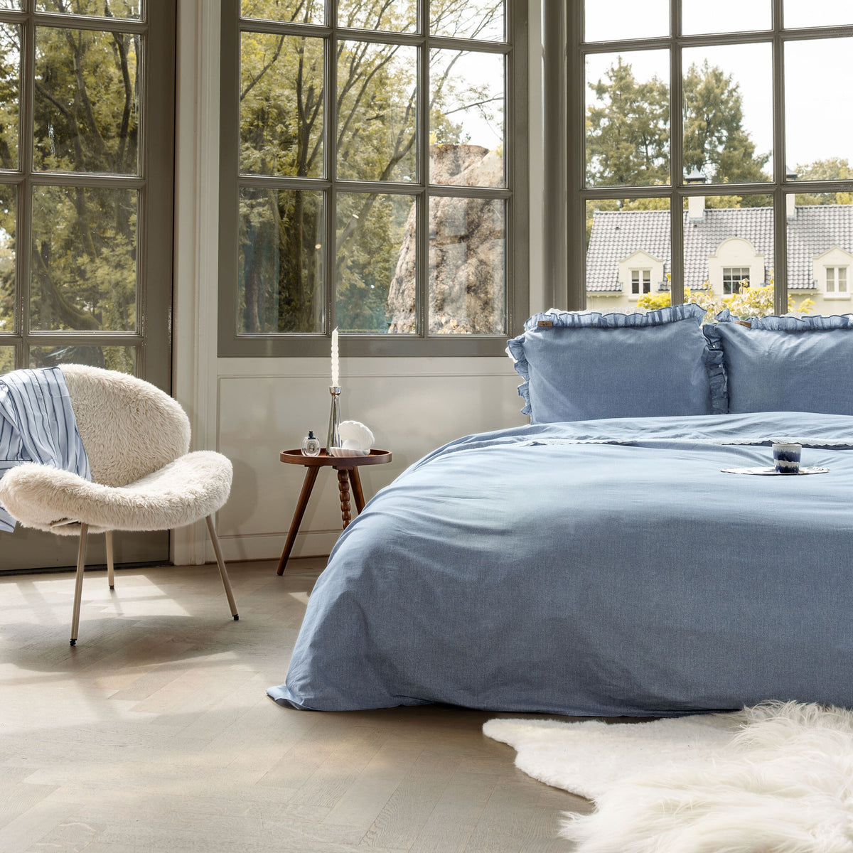Dindi - Dekbedovertrek Denim Dream - Blauw