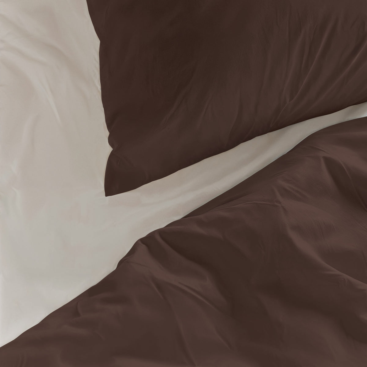 Byrklund - Dekbedovertrek Quiet Cozy - Chocolate Brown