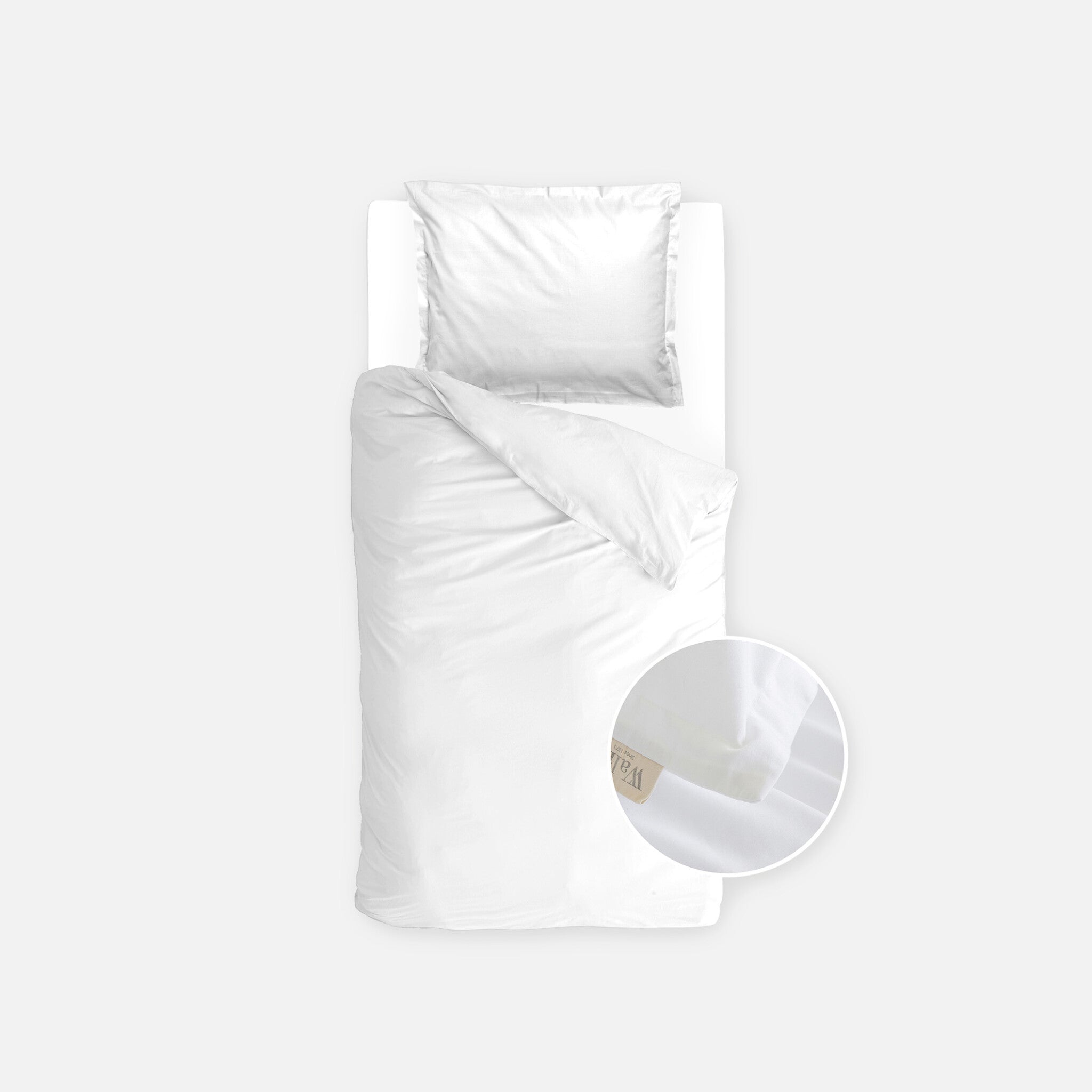 Dekbedovertrek Vintage Satin Wit