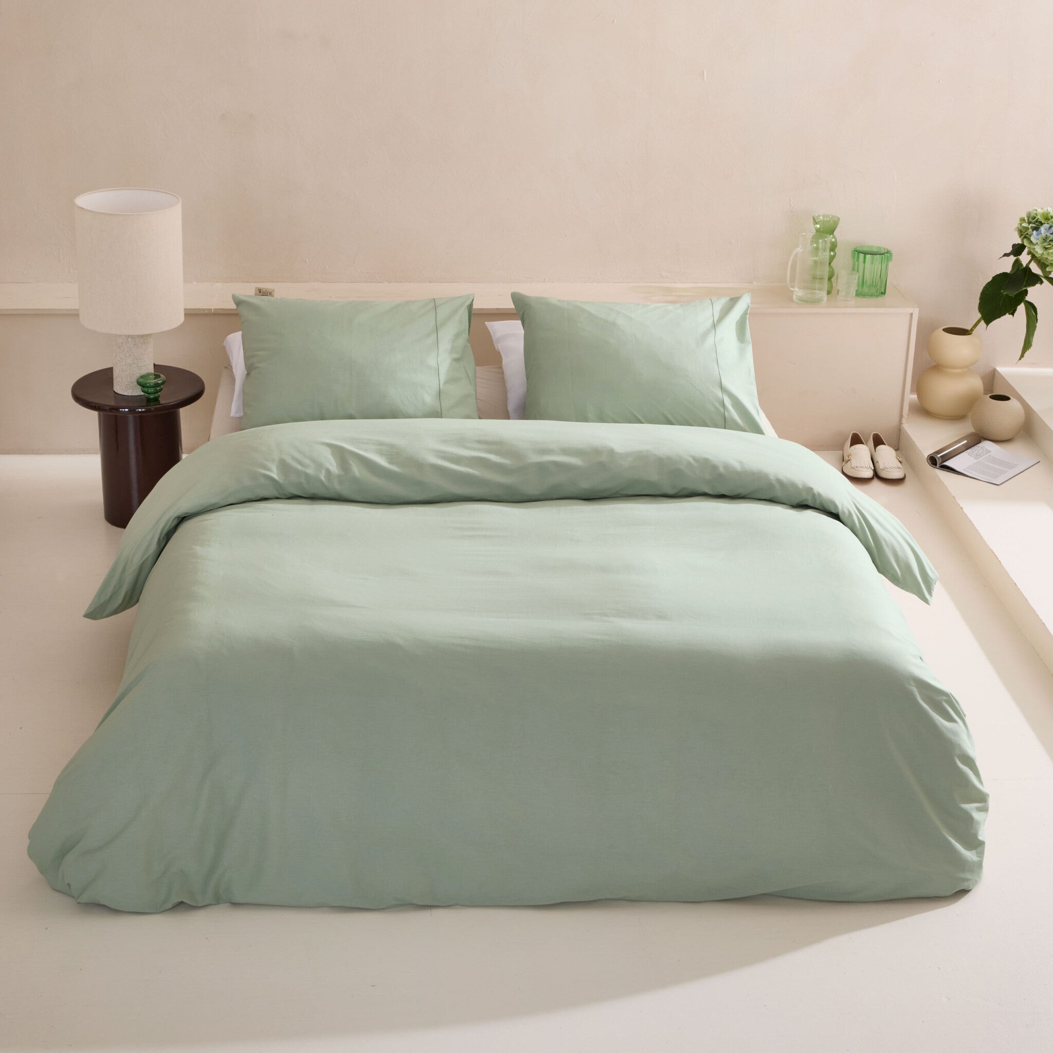 Dekbedovertrek Remade Uni Essence Groen