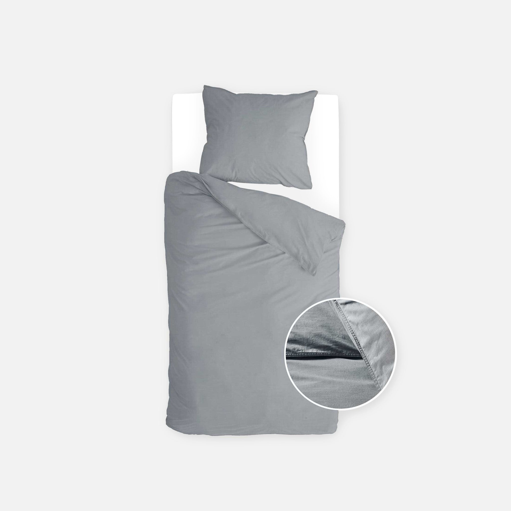 Dekbedovertrek Vintage Cotton Elephant Grey