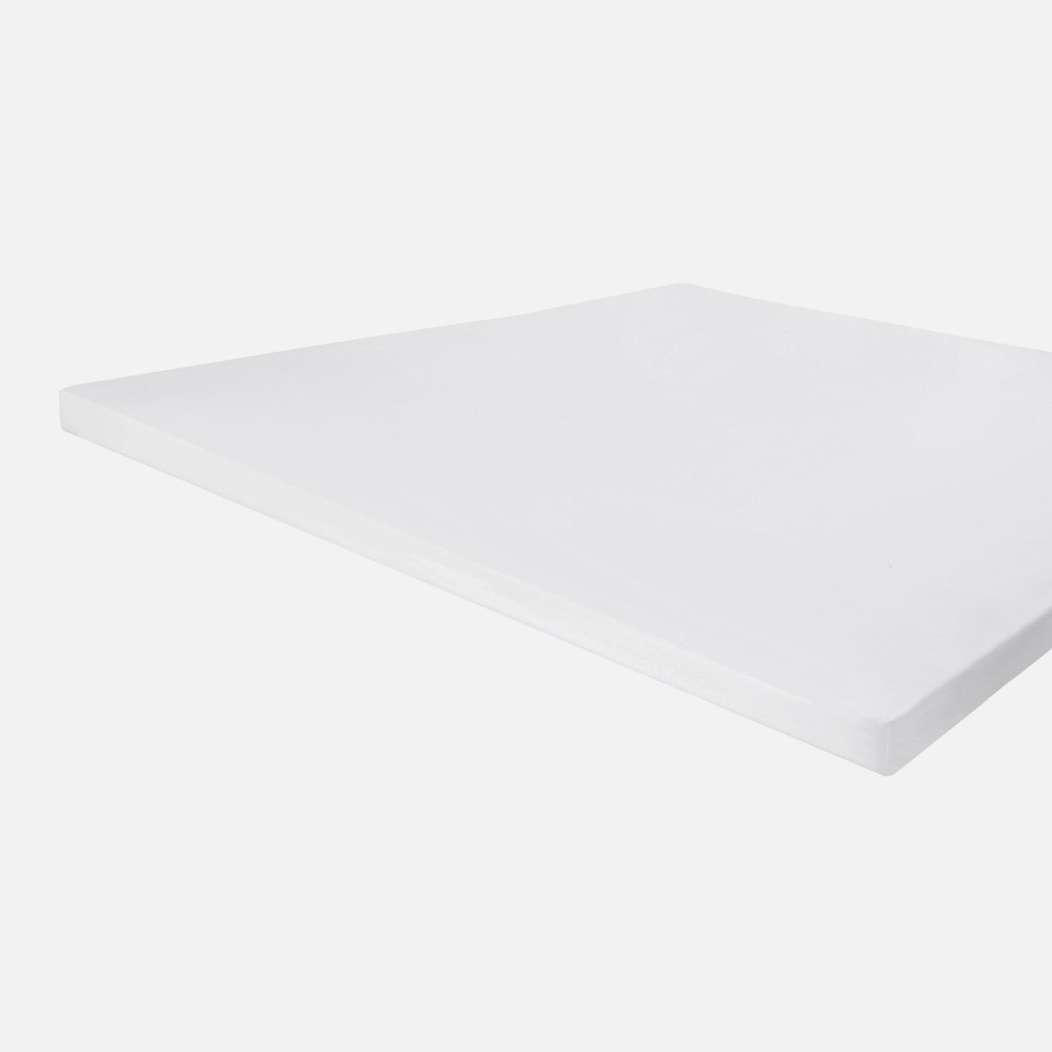 Hoeslaken Jersey Stretch Topper Wit