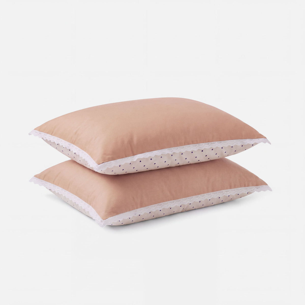 Dindi - Kussensloop Sweet & Sassy - Zand / Terracotta - Set van 2