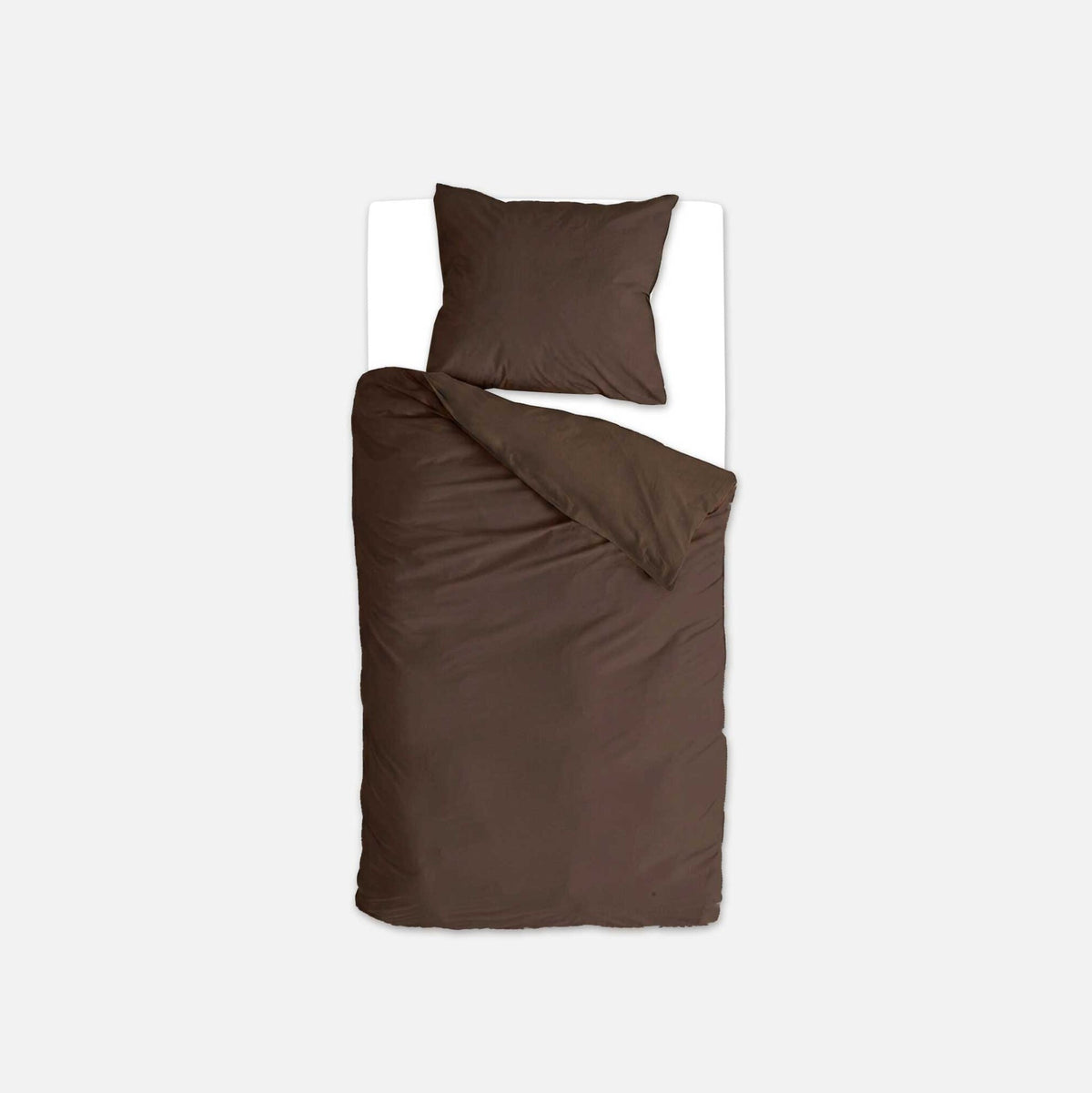 Byrklund - Dekbedovertrek Quiet Cozy - Chocolate Brown