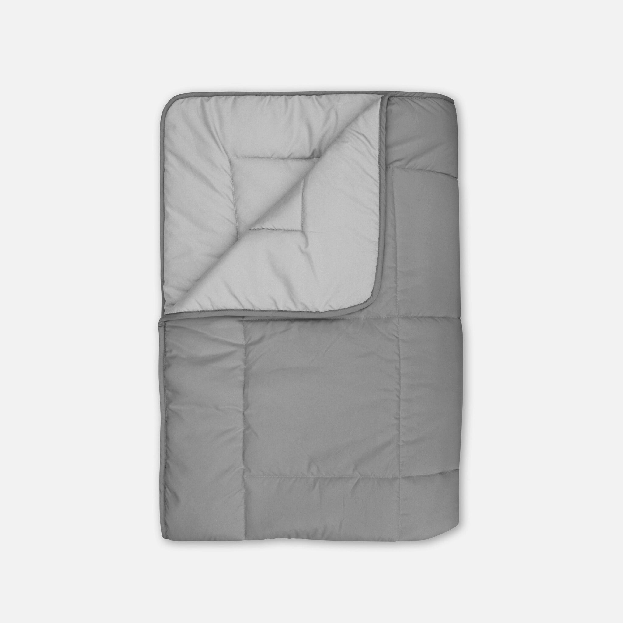 Wasbaar dekbed met vaste hoes Licht Grijs/Antraciet