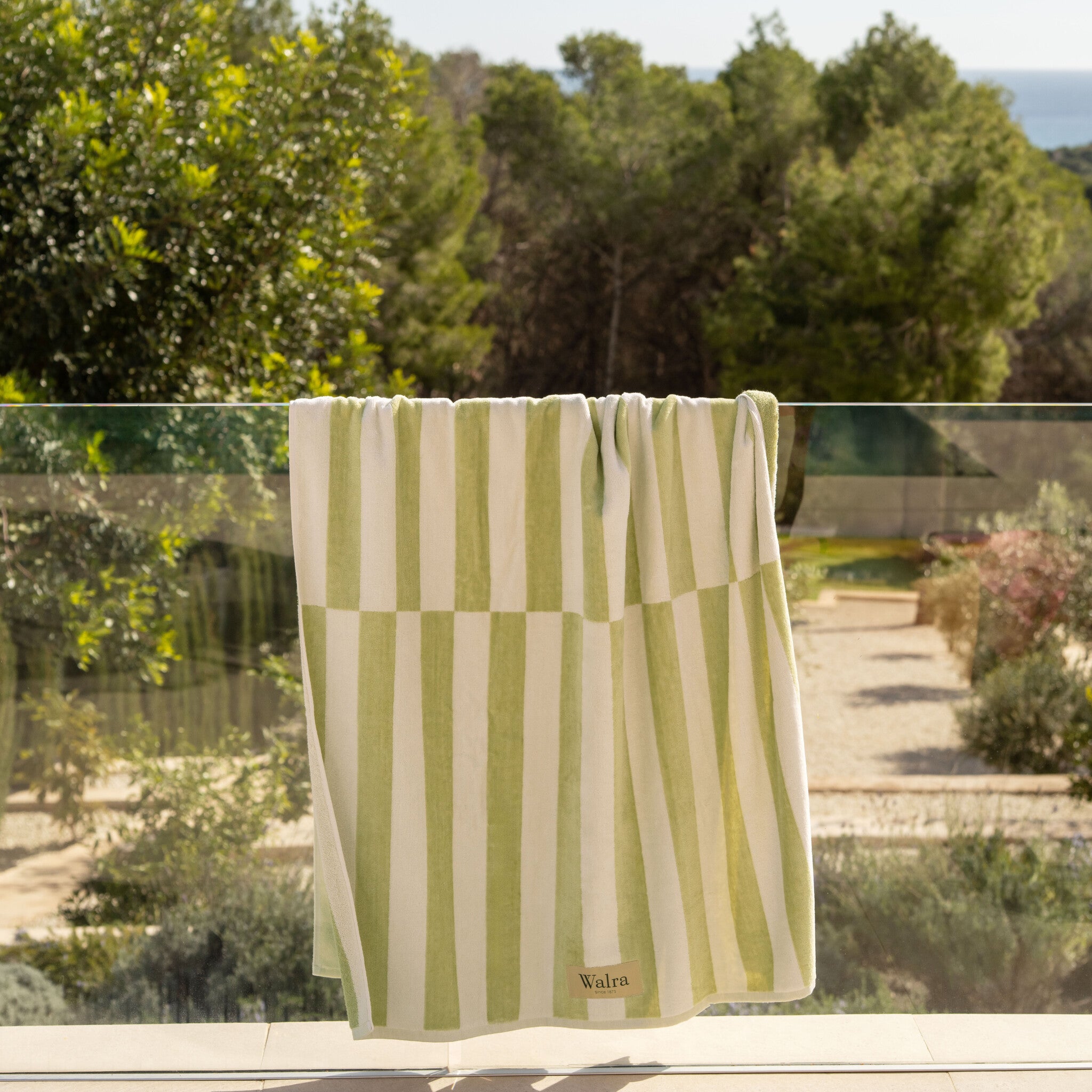 Walra - Strandlaken Salty Square - Groen 100x180