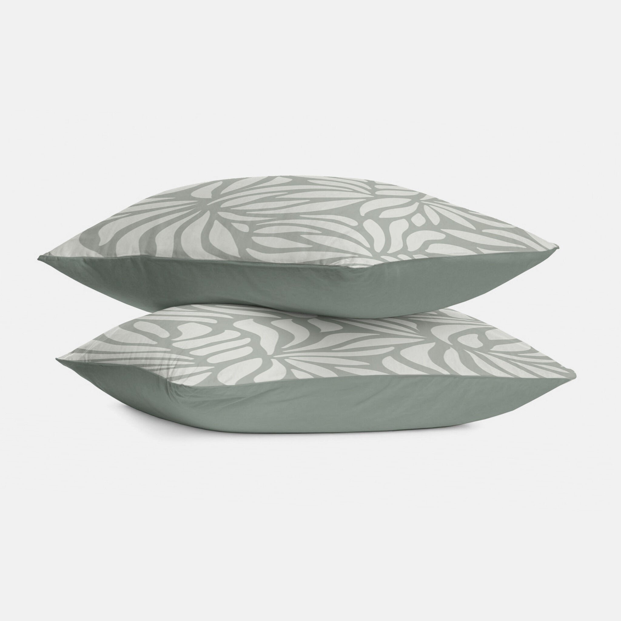 Byrklund - Kussensloop Clean Leaves - Groen