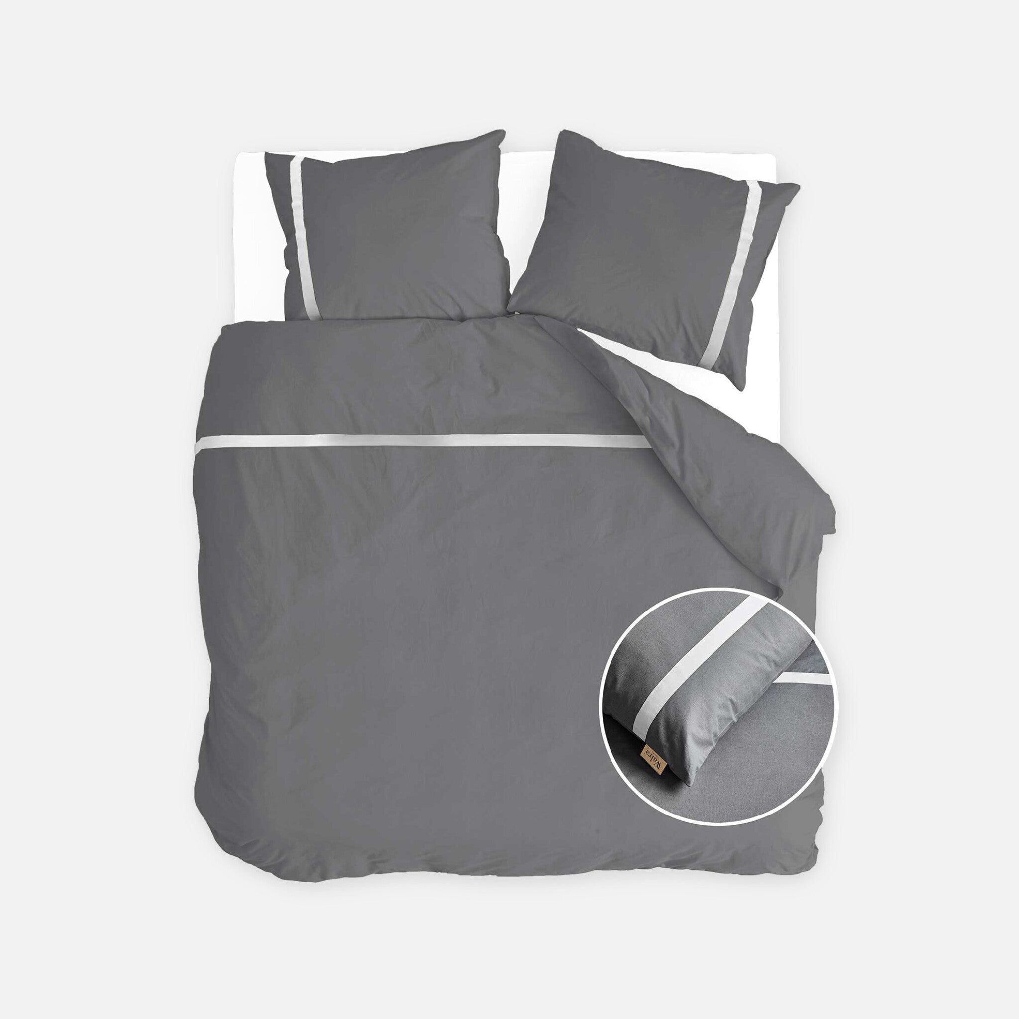 Dekbedovertrek Timeless Chic Antraciet