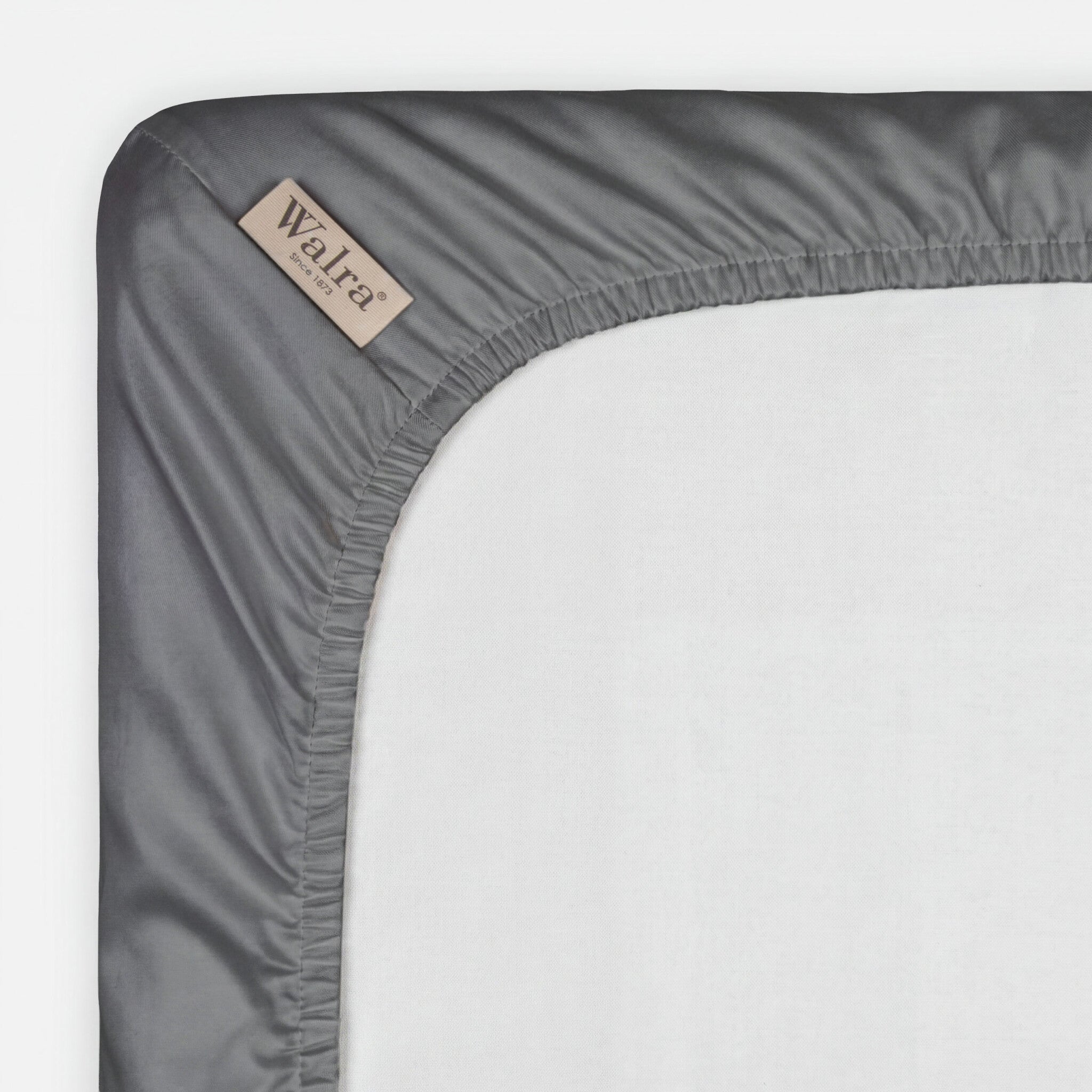 Hoeslaken Satin Cotton Antraciet