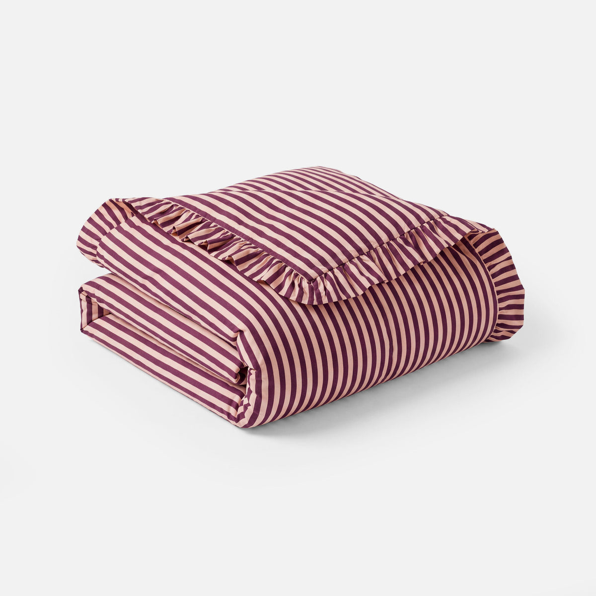 Dindi - Dekbed zonder overtrek Cheeky Ruffles - Roze / Bordeaux