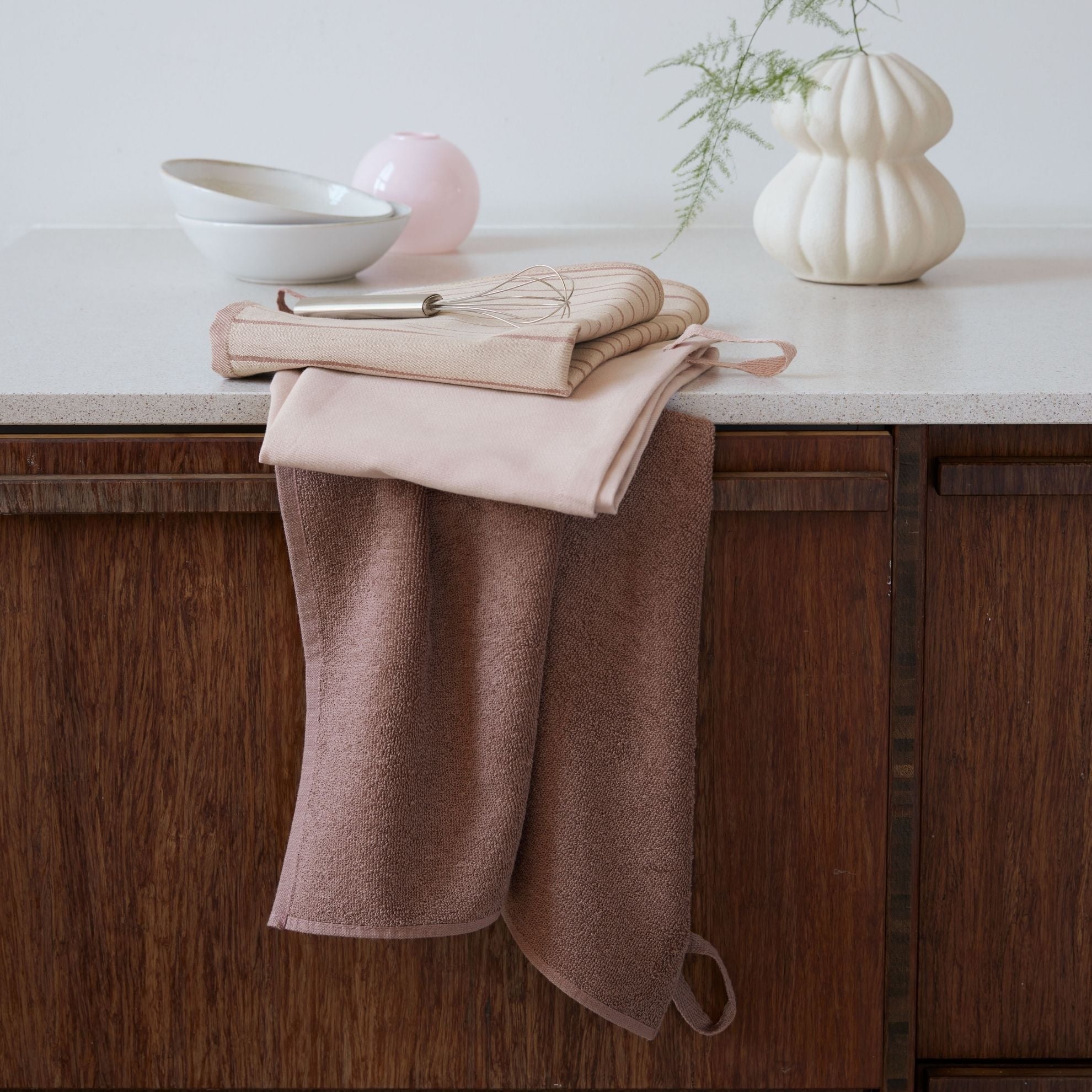 Brabantia Keukenset Roze 2x 50x70 + 1x 50x50