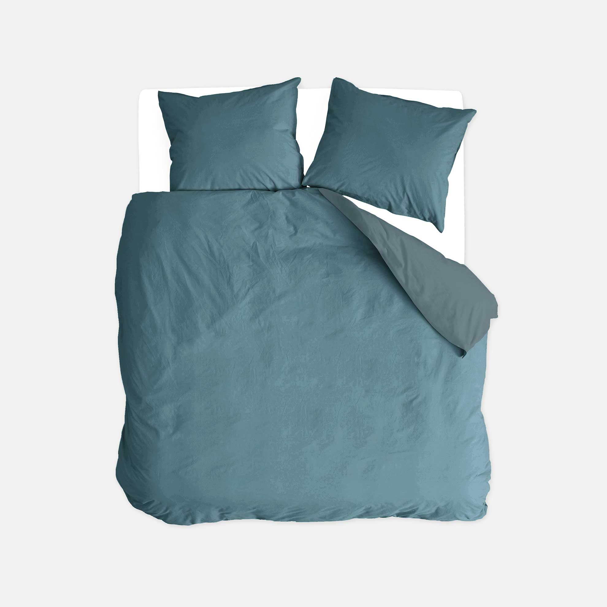 Byrklund - Dekbedovertrek Go Velvet - Petrol