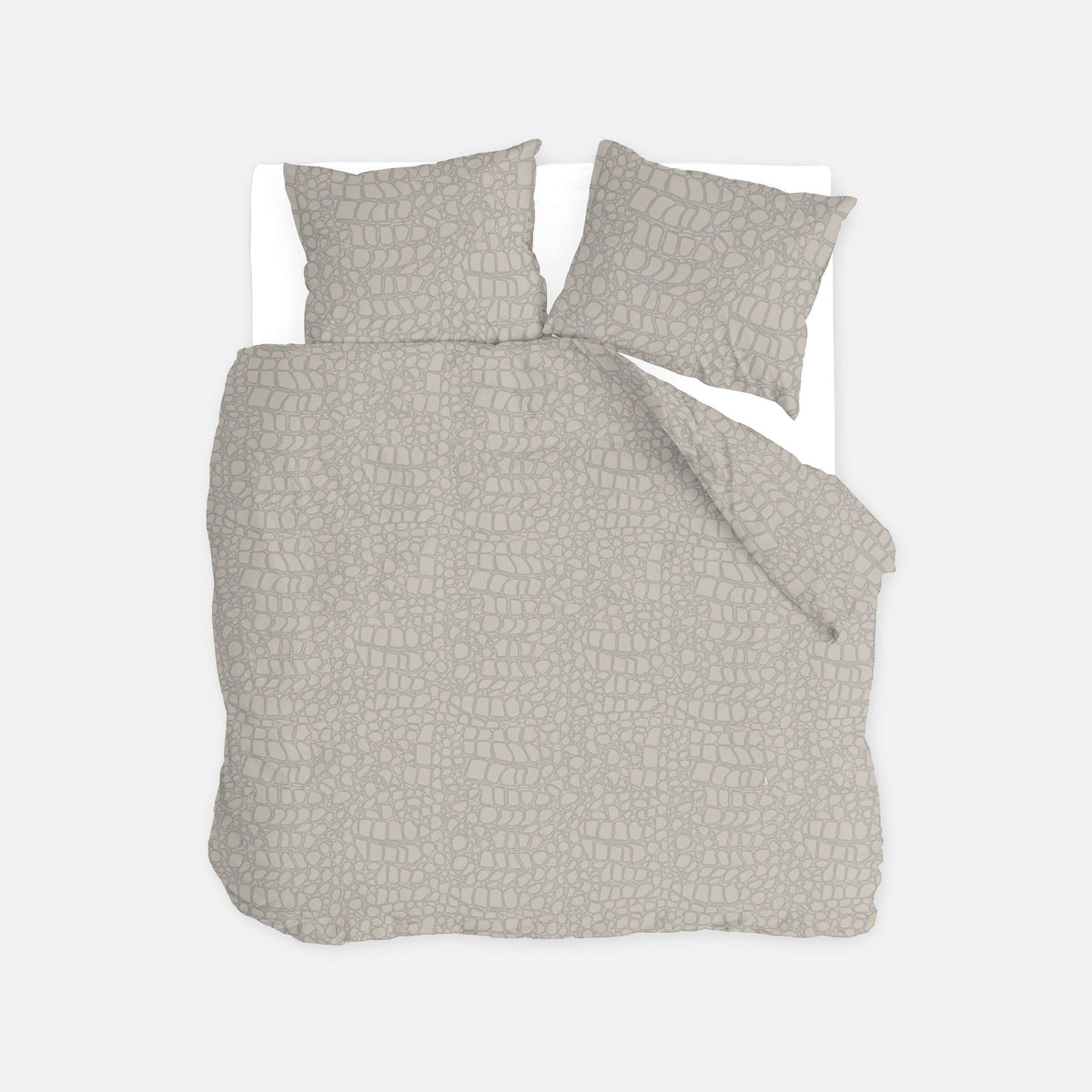 Byrklund - Dekbedovertrek Kiki Croco - Beige