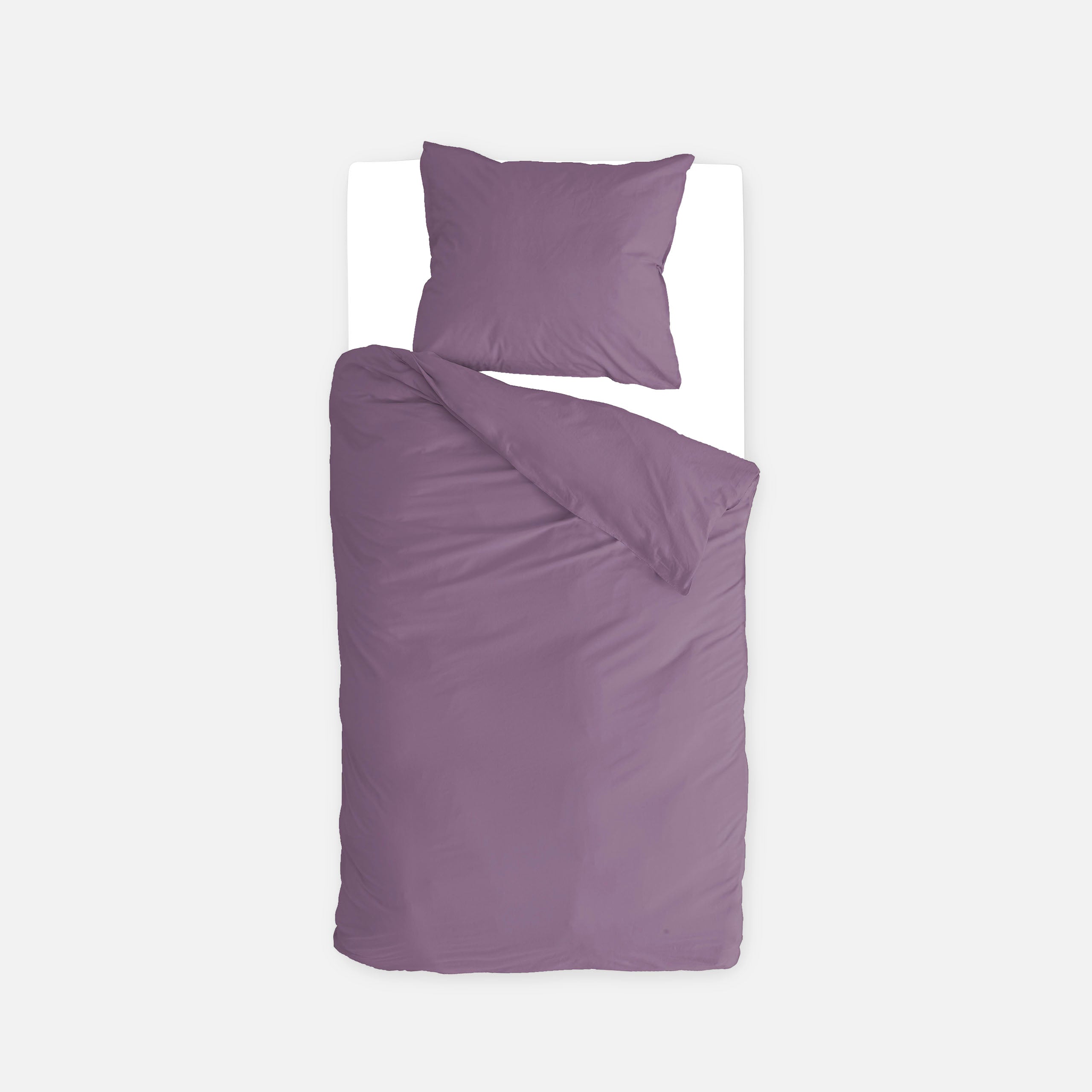 Byrklund Dekbedovertrek Pure & Plain - 100% katoen - Paars