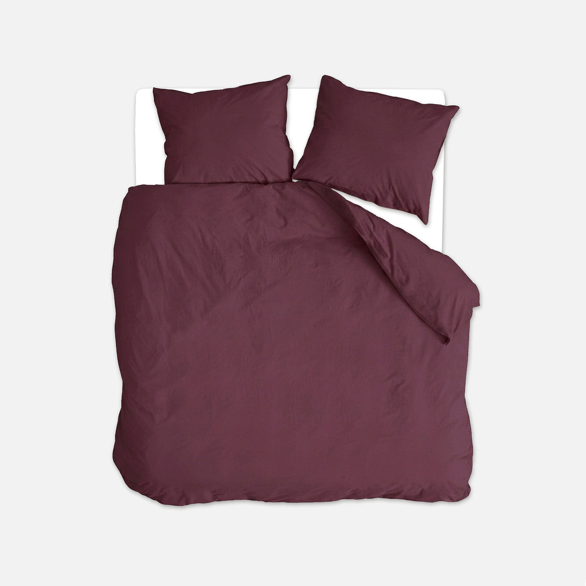Byrklund - Dekbedovertrek Quiet Cozy - Aubergine