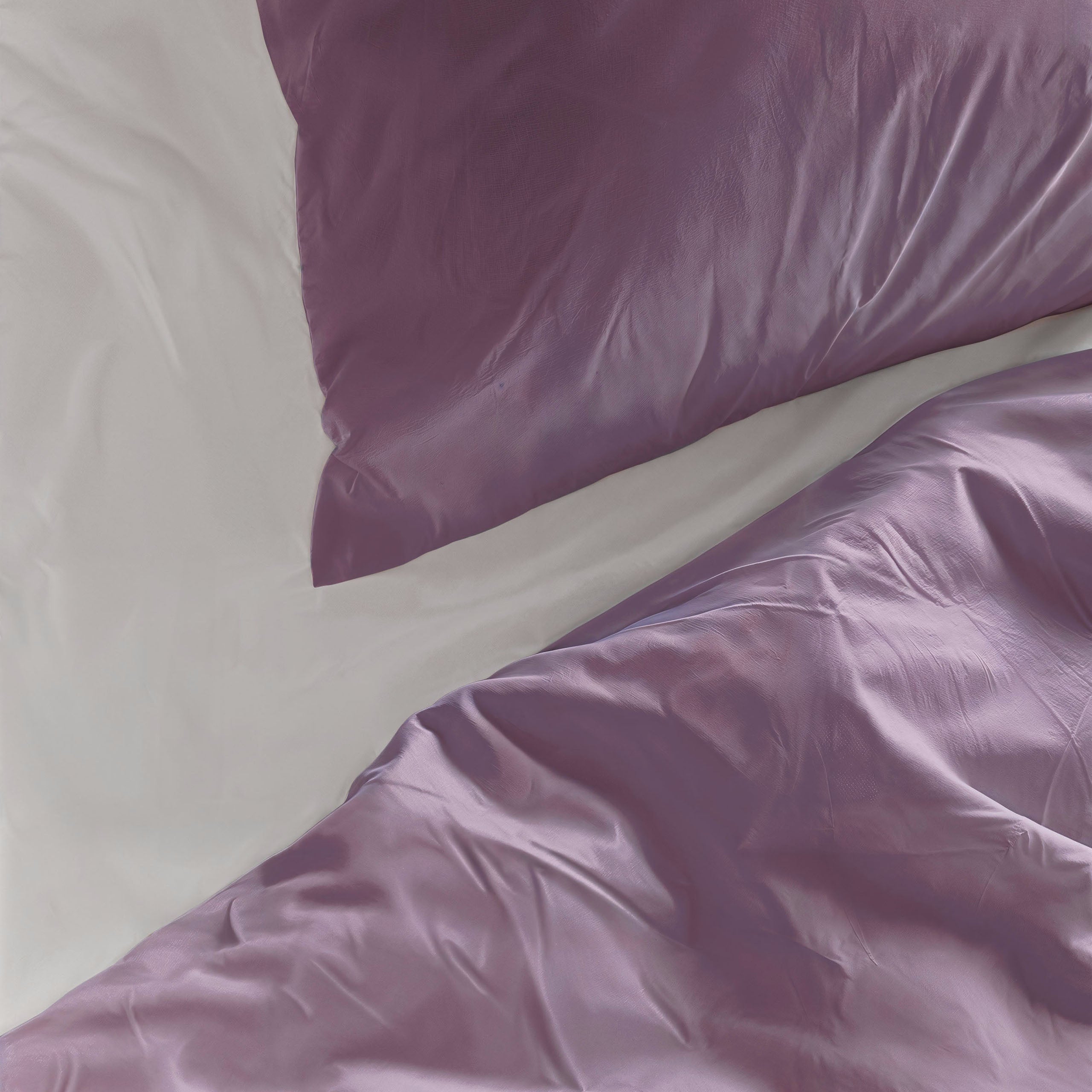 Byrklund Dekbedovertrek Pure & Plain - 100% katoen - Paars