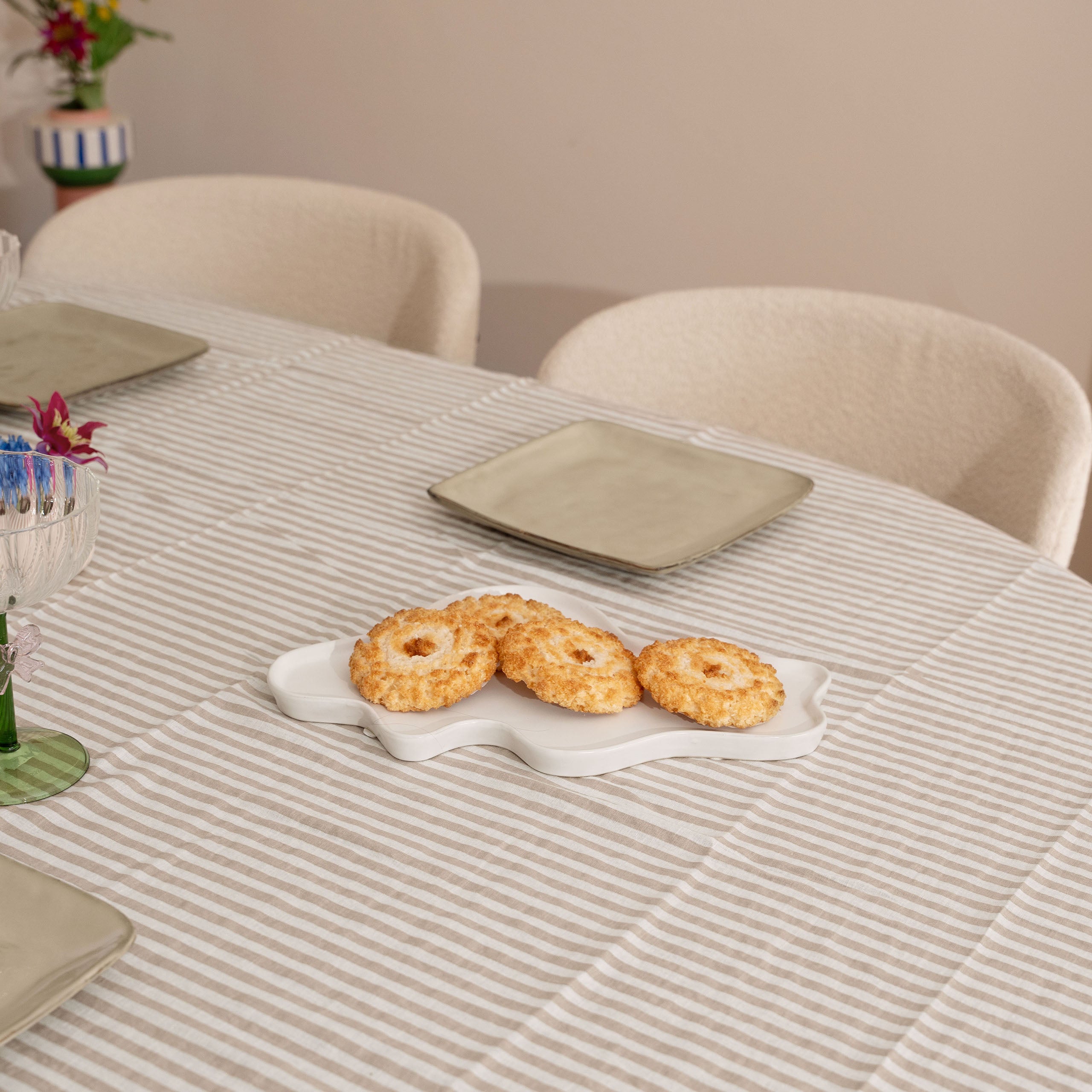 Byrklund Tafelkleed Refined Lines Naturel