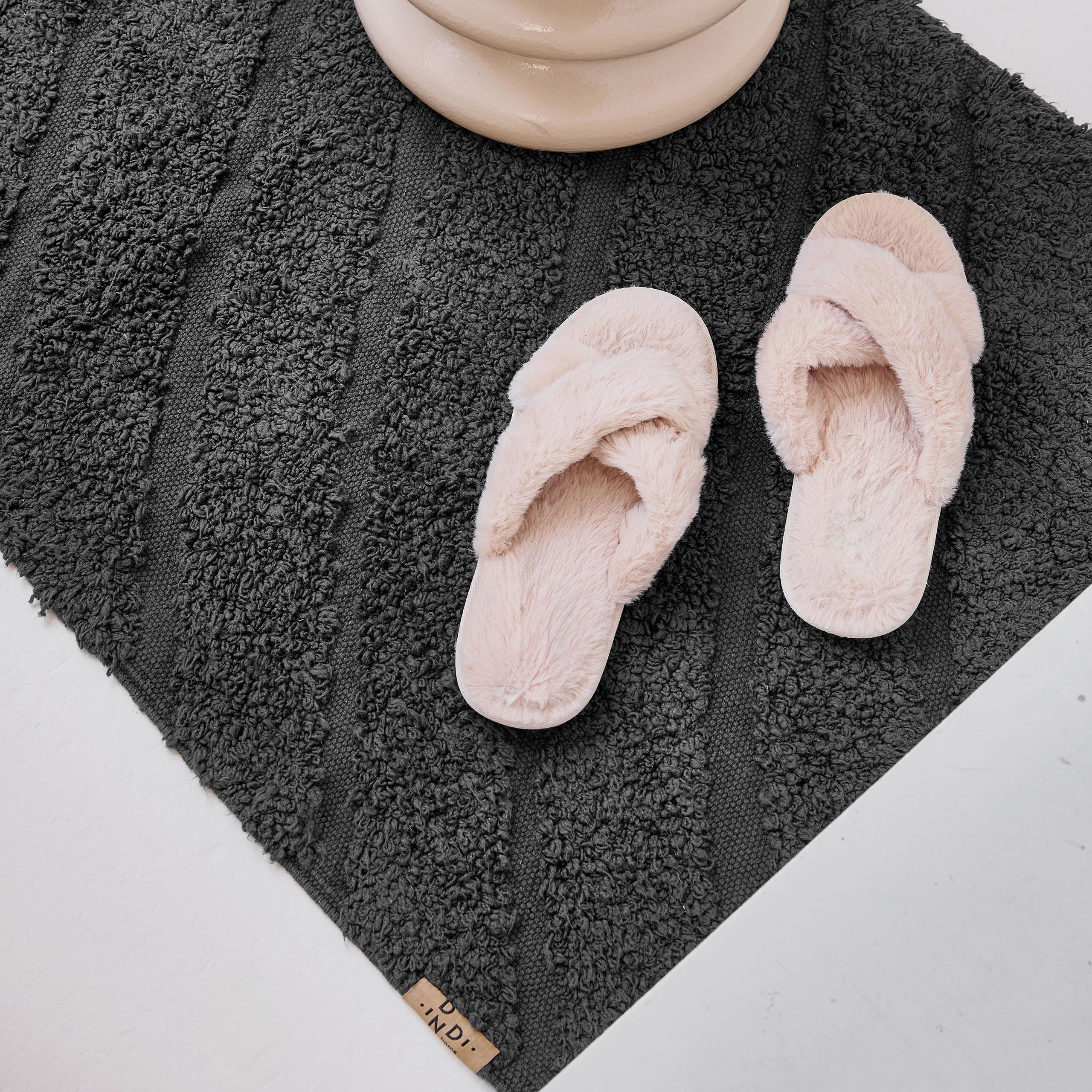 Badmat Pure & Pretty Off Black 60x100