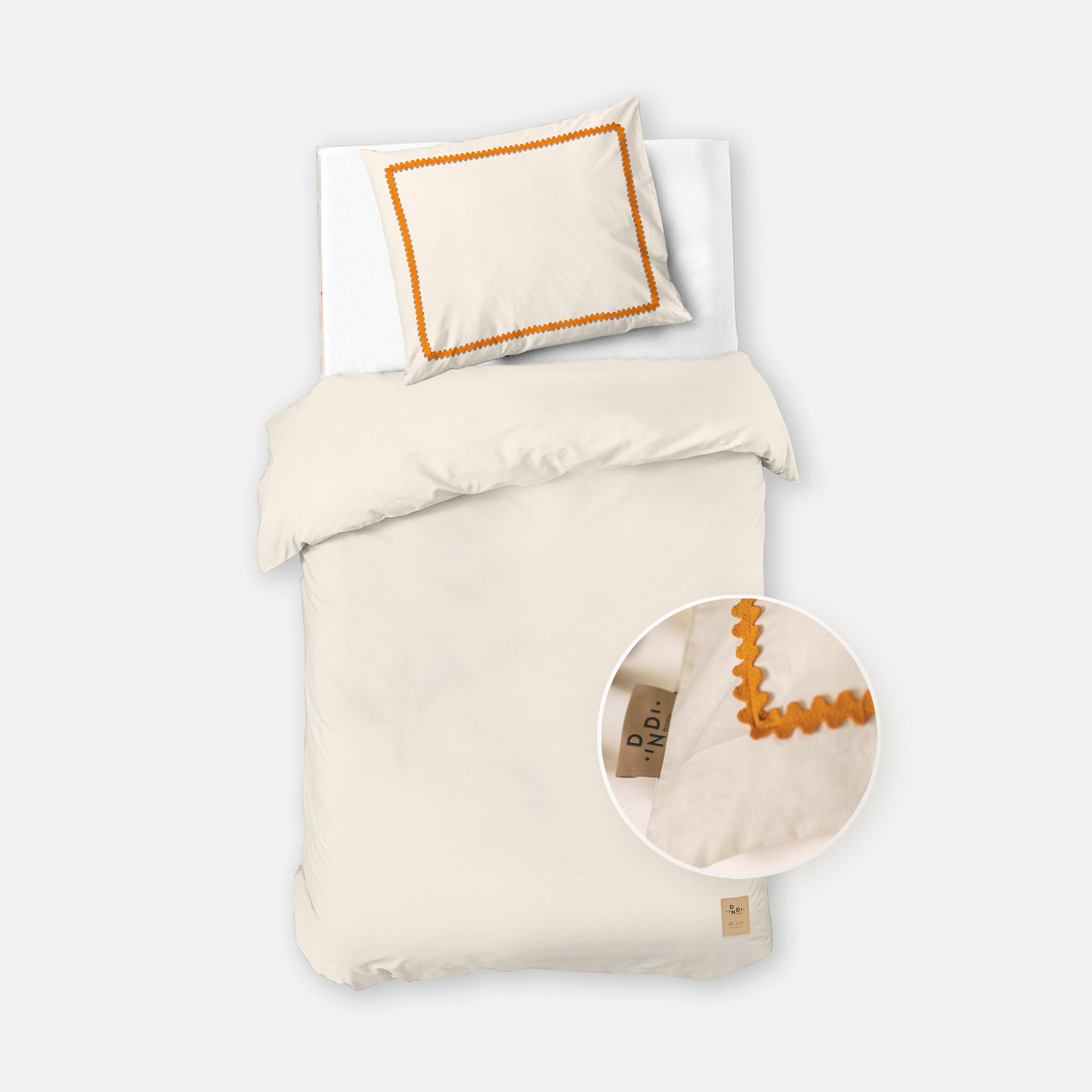 Kinderdekbedovertrek Sunset Waves Off White