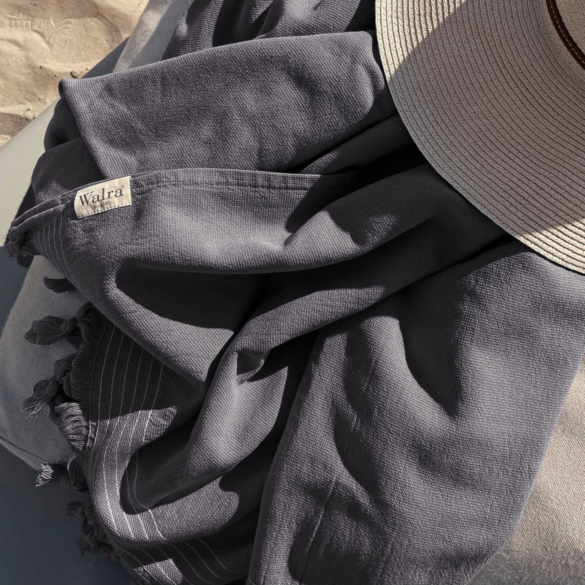 Hamamdoek Soft Cotton Antraciet 100x180