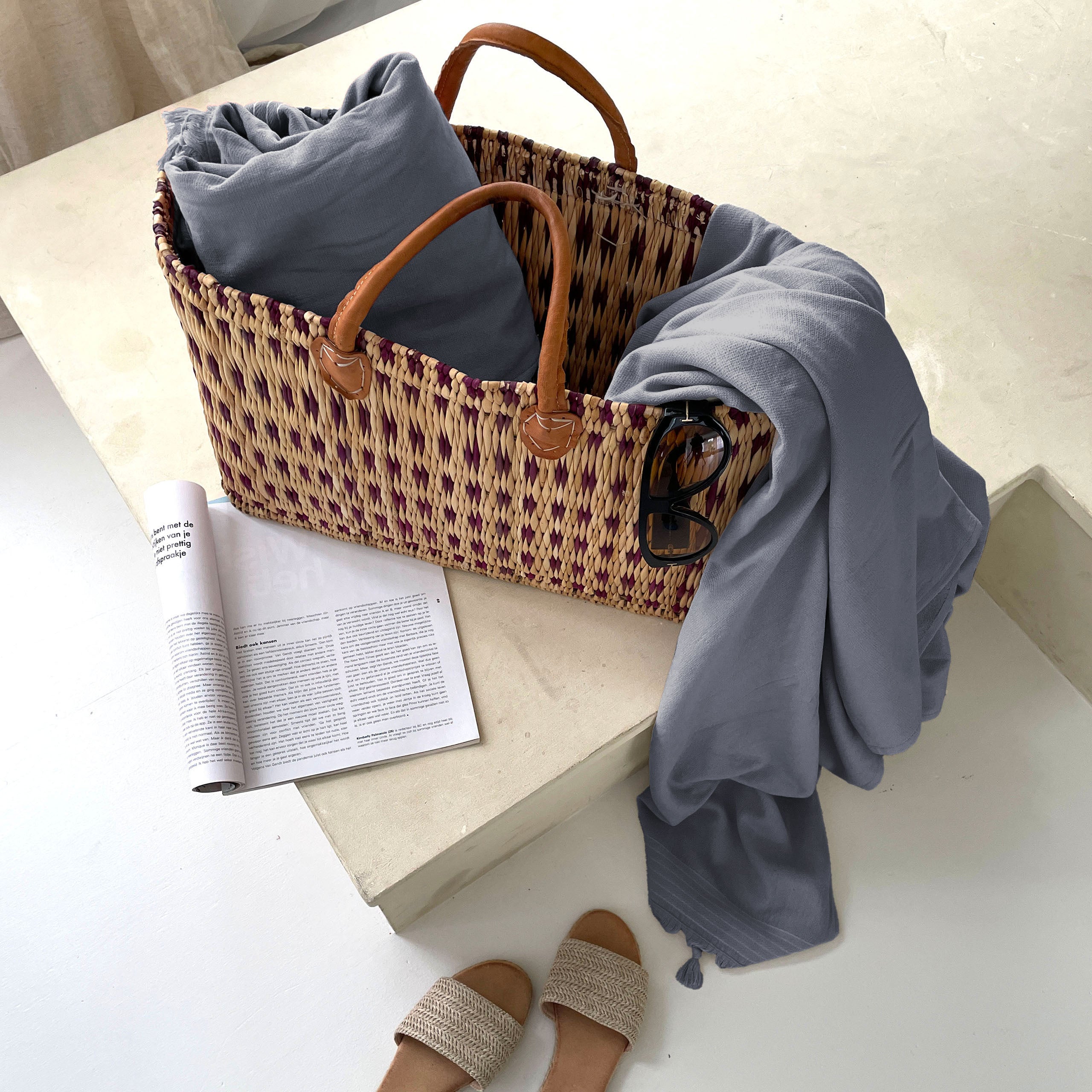 Hamamdoek Soft Cotton Donker Blauw 100x180