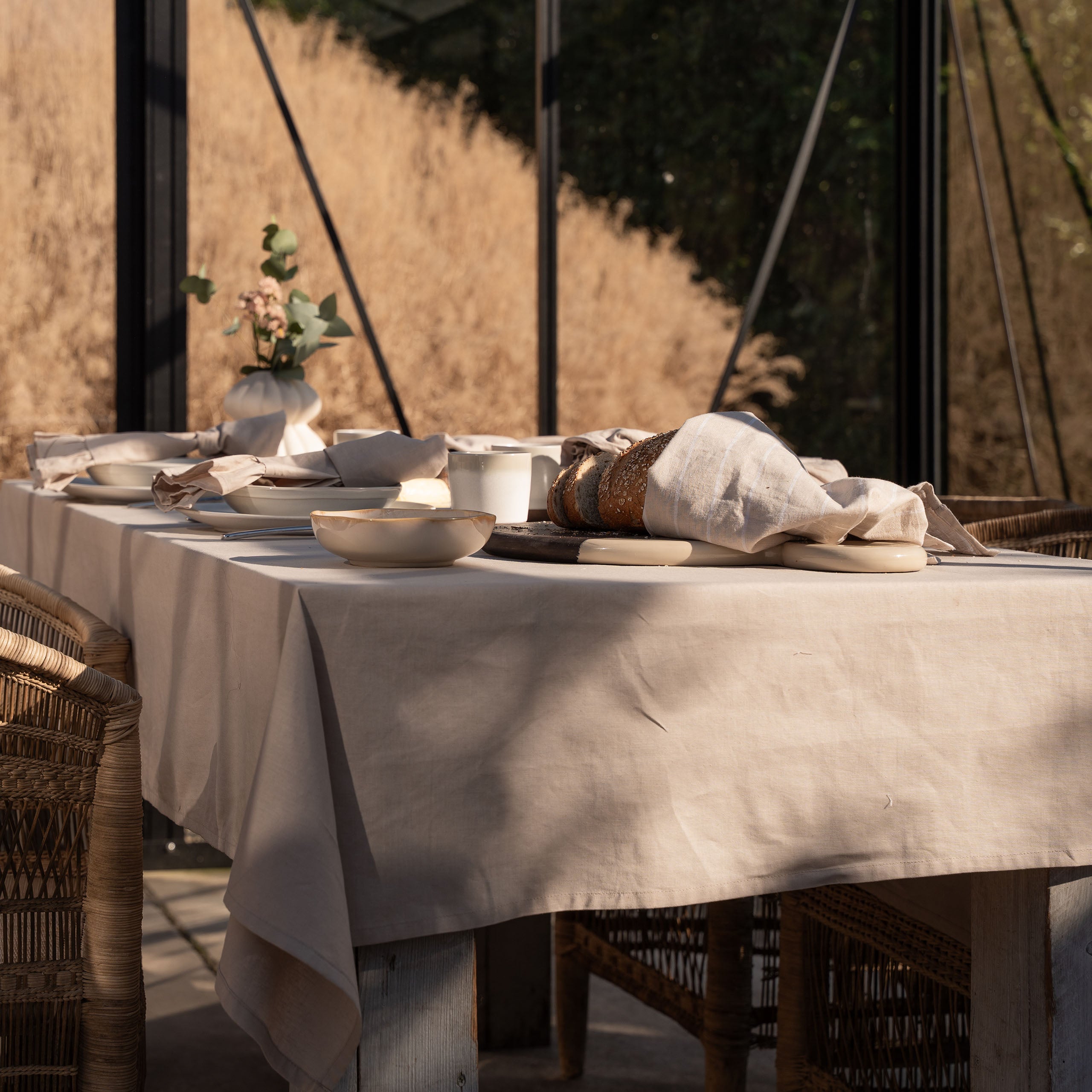 Tafelkleed Lovely Linen Naturel