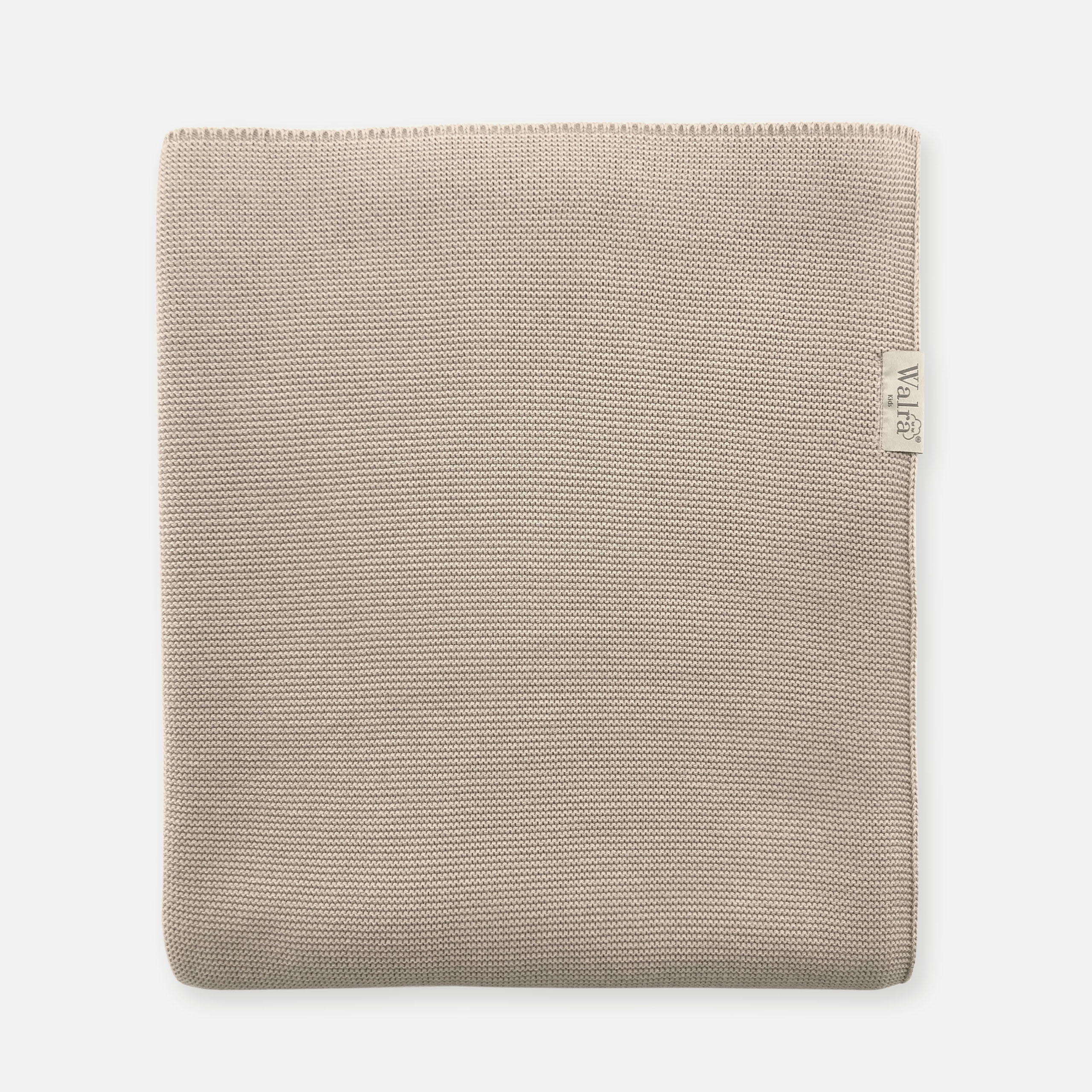 Ledikantdeken gebreid Beige