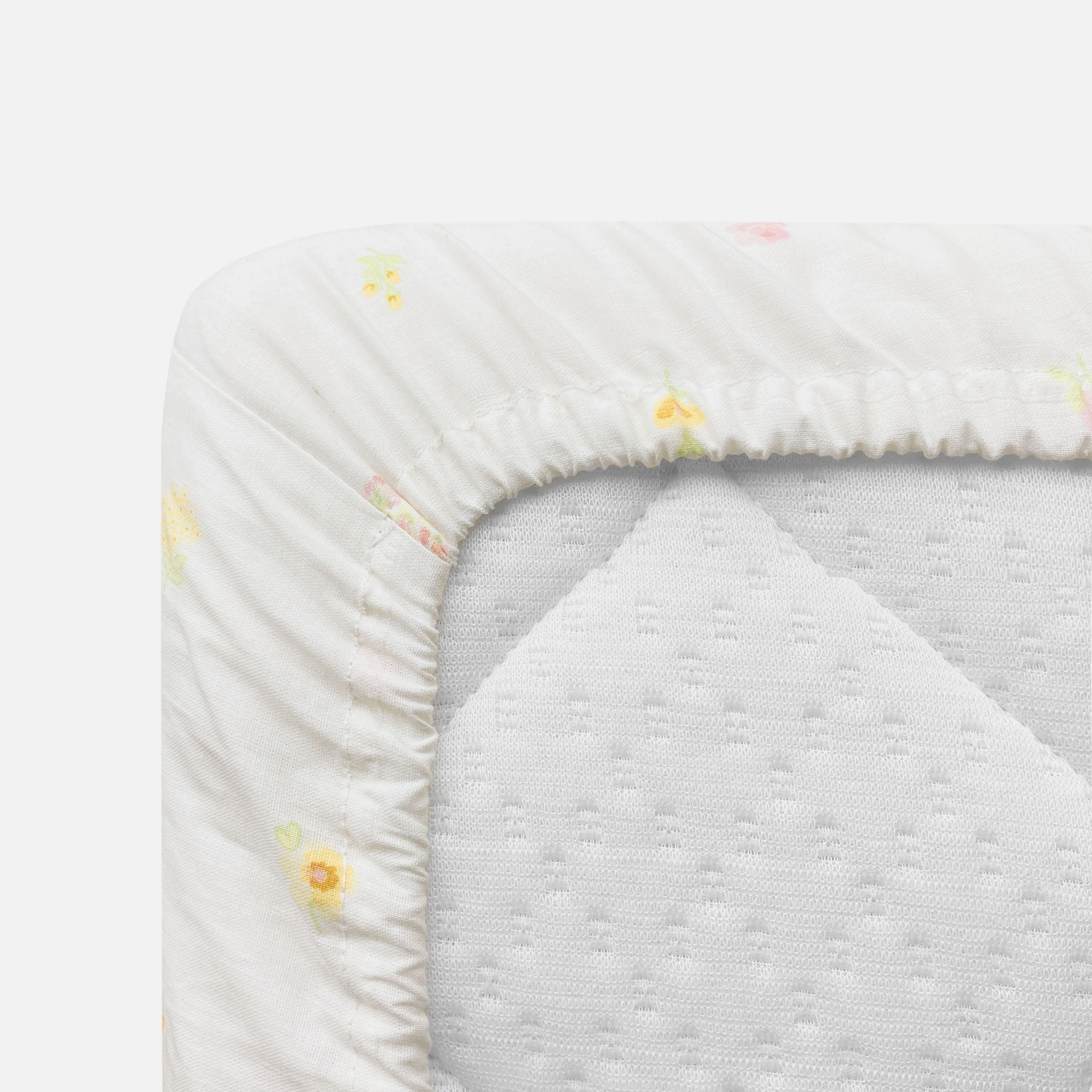 Ledikanthoeslaken Flower Friends Roze