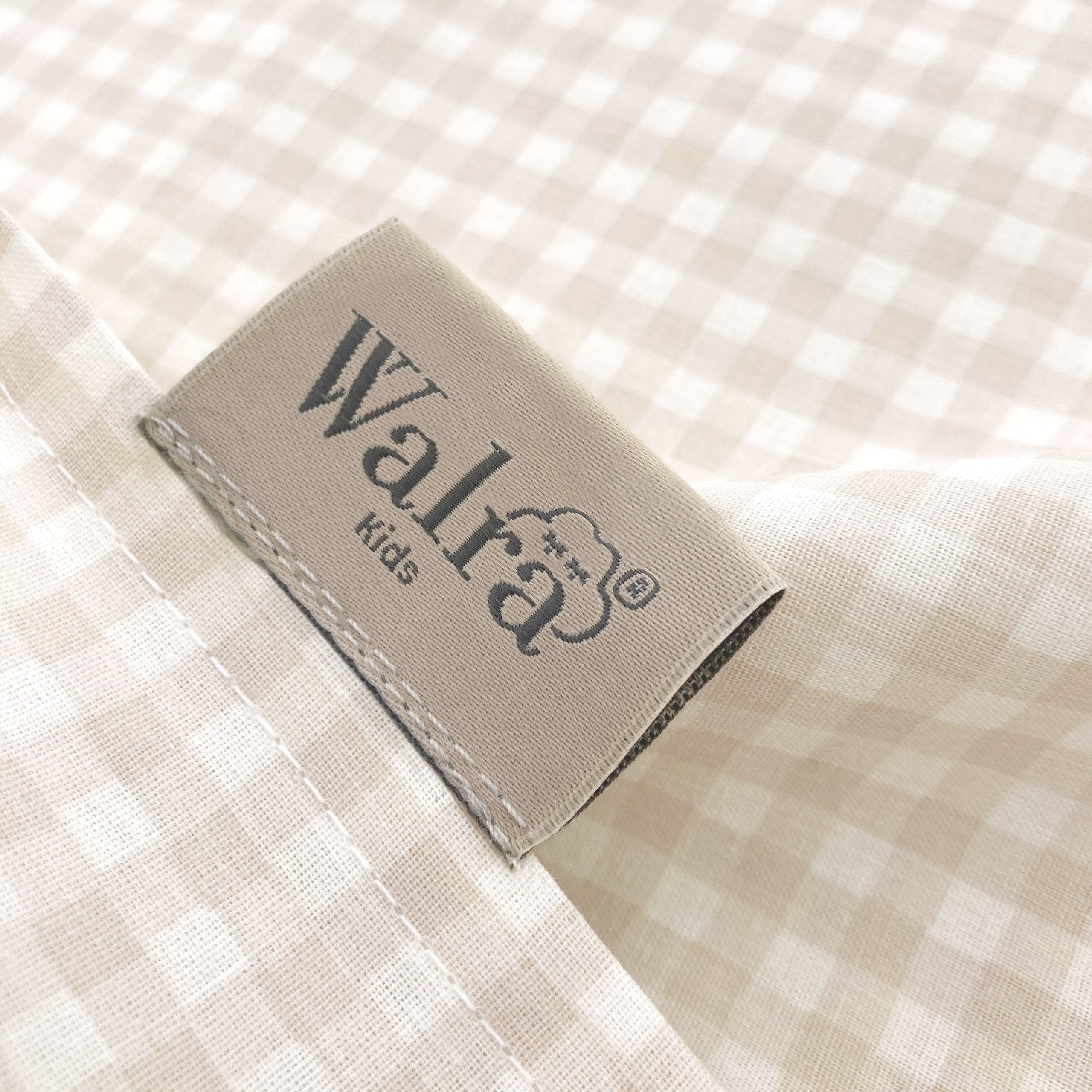 Ledikantlaken Mini Checkmates Beige