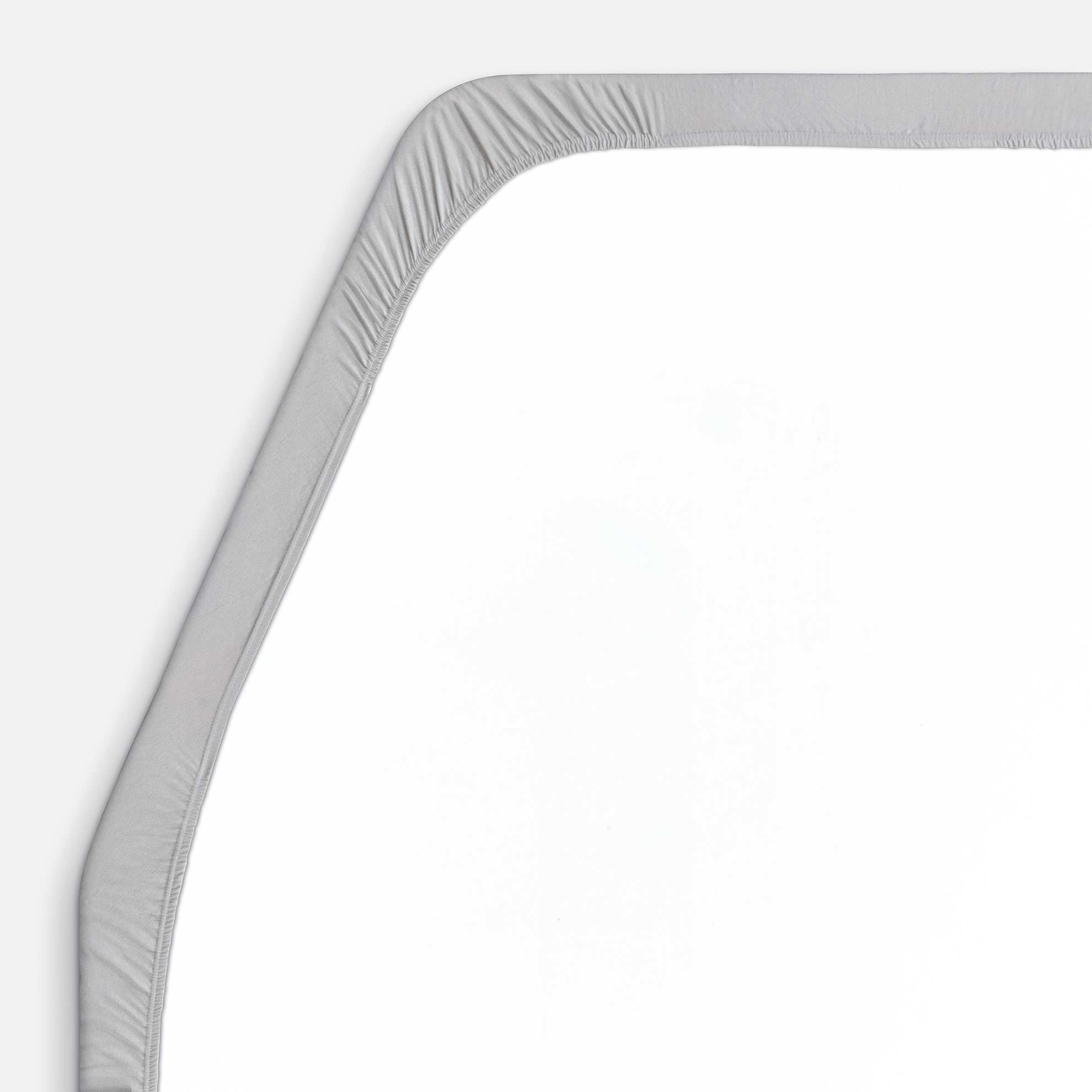 Walra Kampeer Hoeslaken Jersey Stretch Frans bed links 130/160x180/210 Grijs