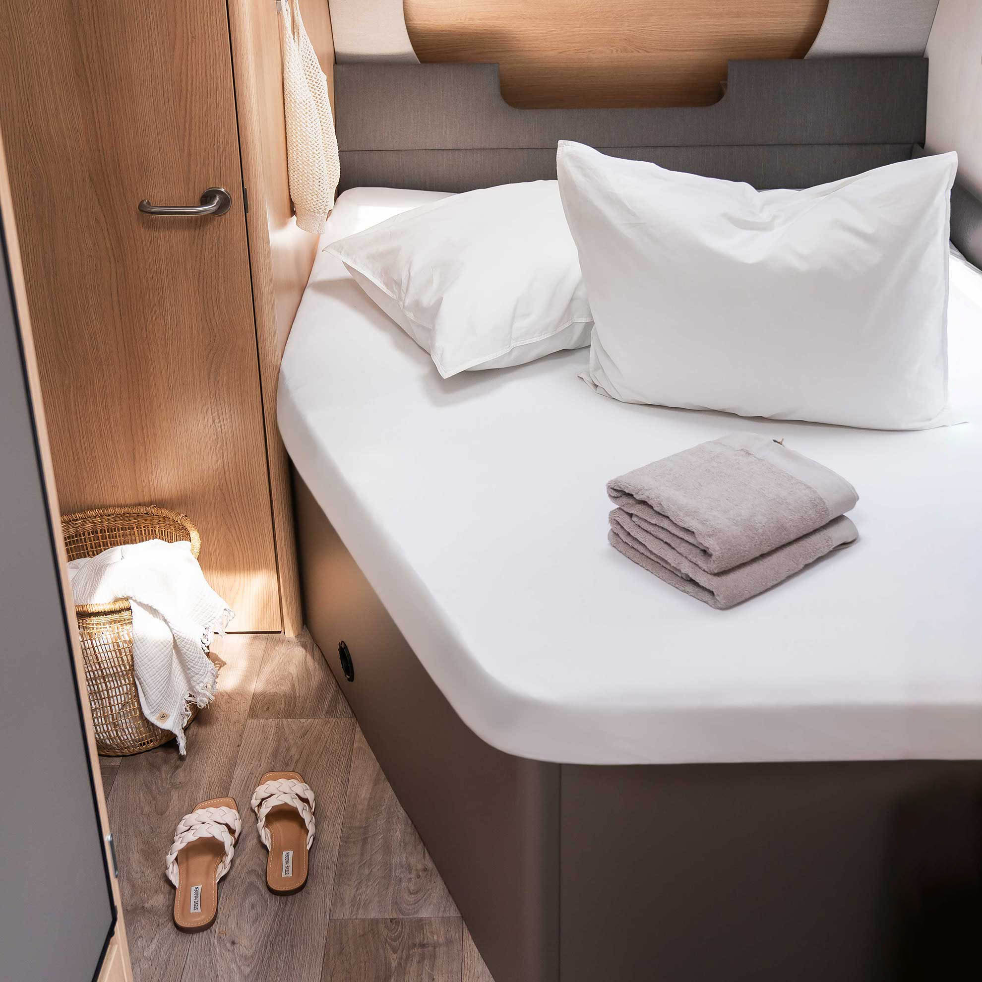 Walra Kampeer Hoeslaken Jersey Stretch Frans bed links 130/160x180/210 Wit