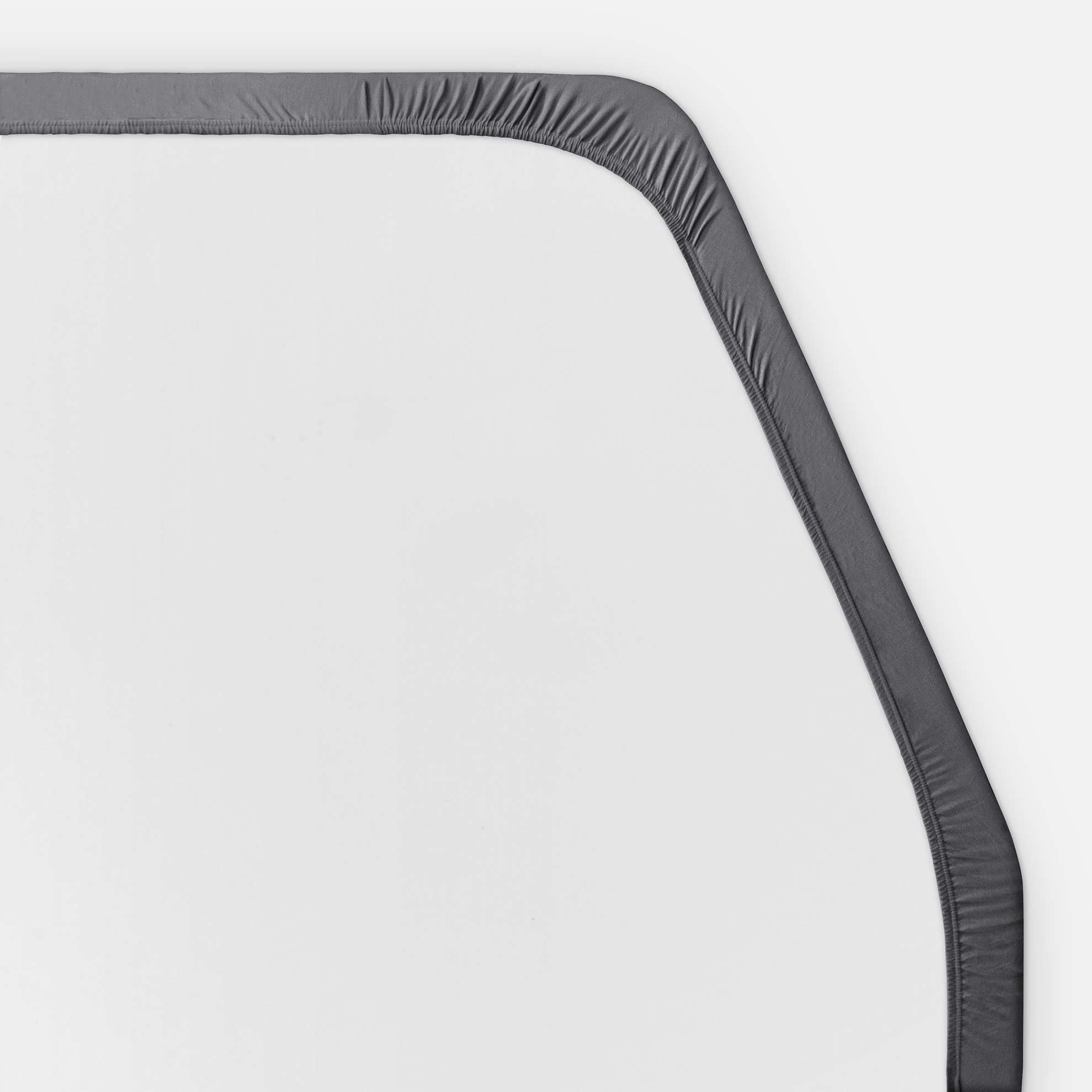 Walra Kampeer Hoeslaken Jersey Stretch Frans bed rechts 130/160x180/210 Antraciet