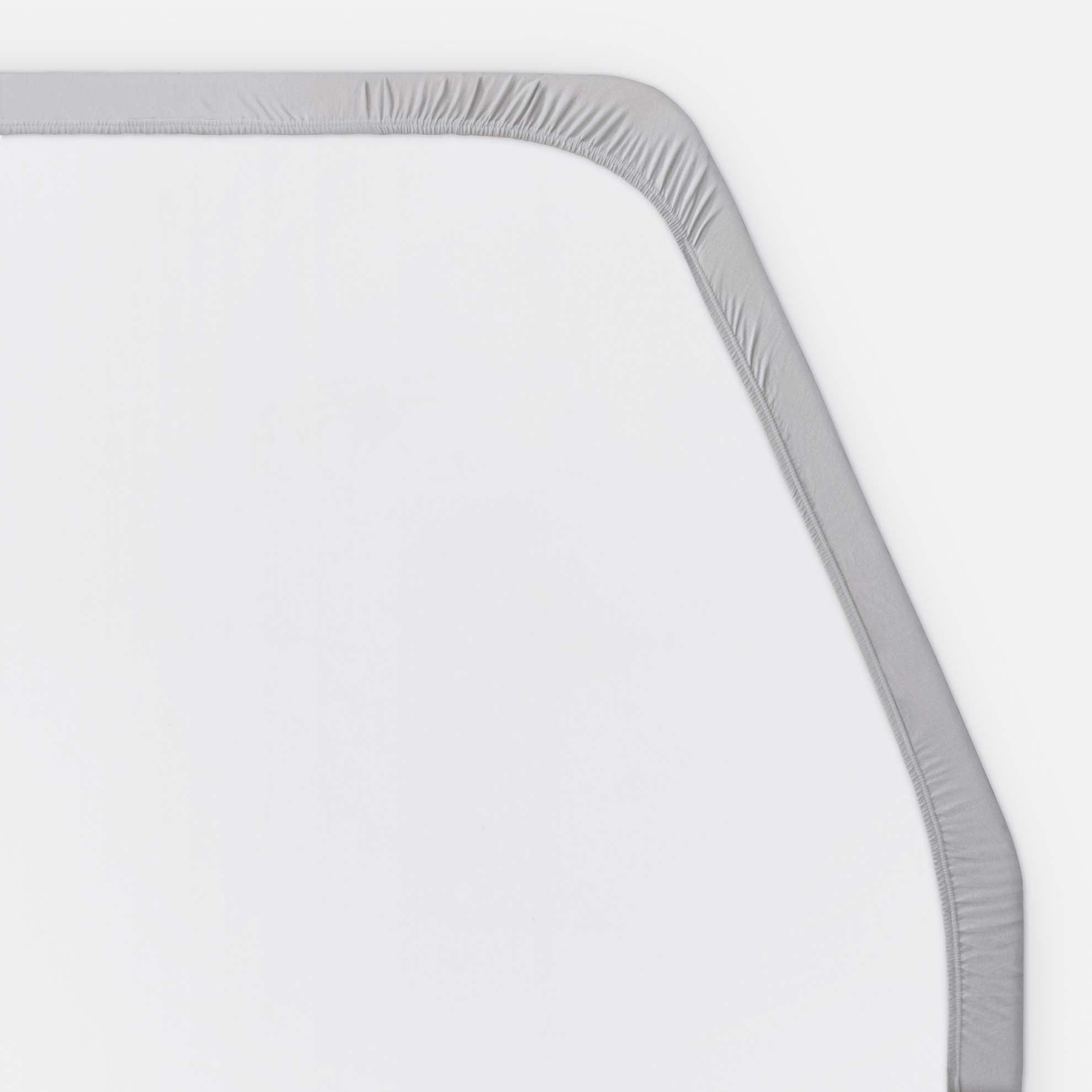 Walra Kampeer Hoeslaken Jersey Stretch Frans bed rechts 130/160x180/210 Grijs