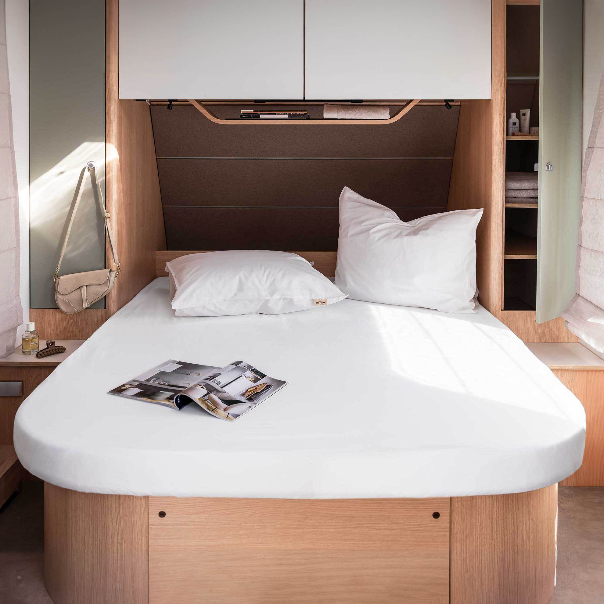 Walra Kampeer Hoeslaken Jersey Stretch Queensbed 130/160x185/210 Wit