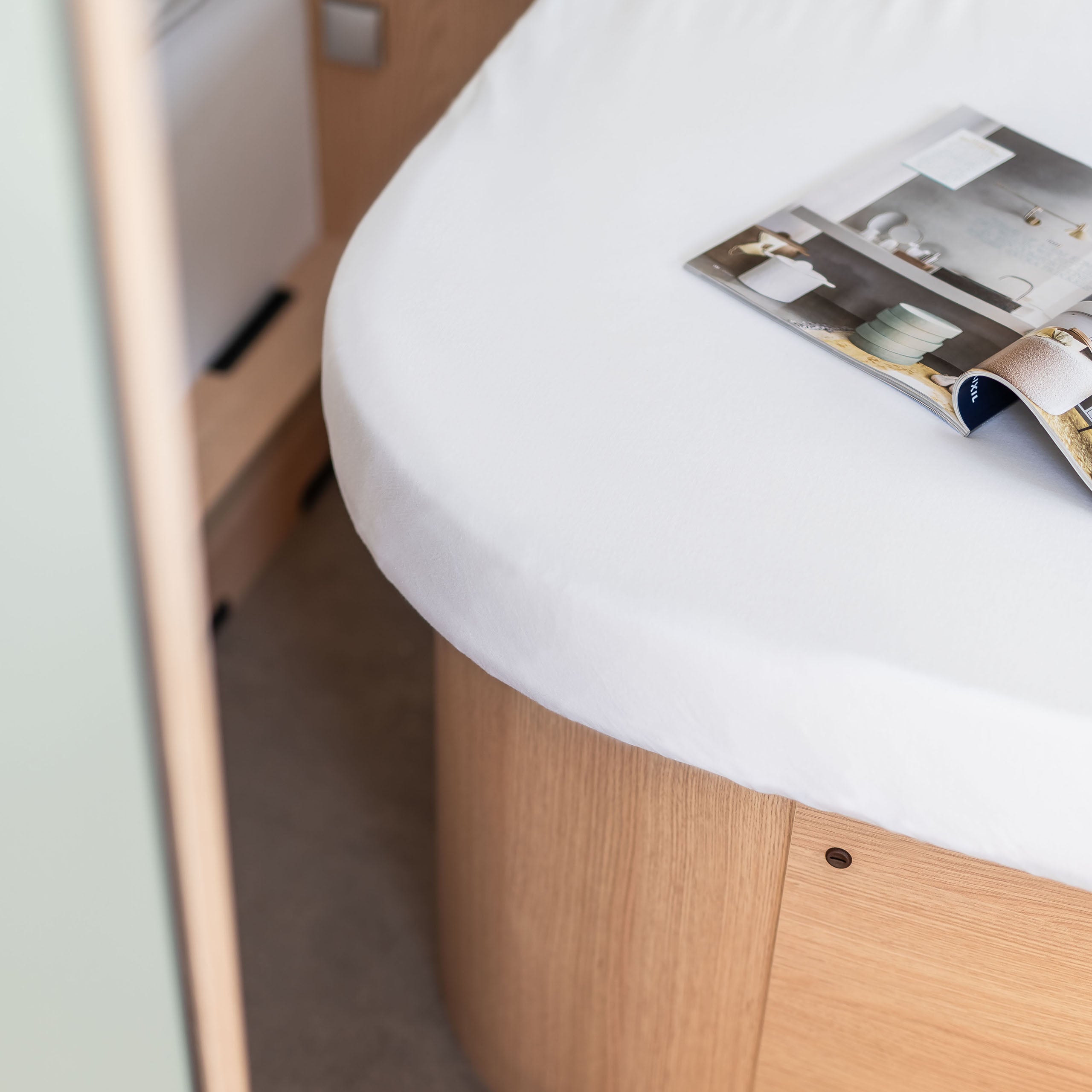 Walra Kampeer Hoeslaken Jersey Stretch Queensbed 130/160x185/210 Wit