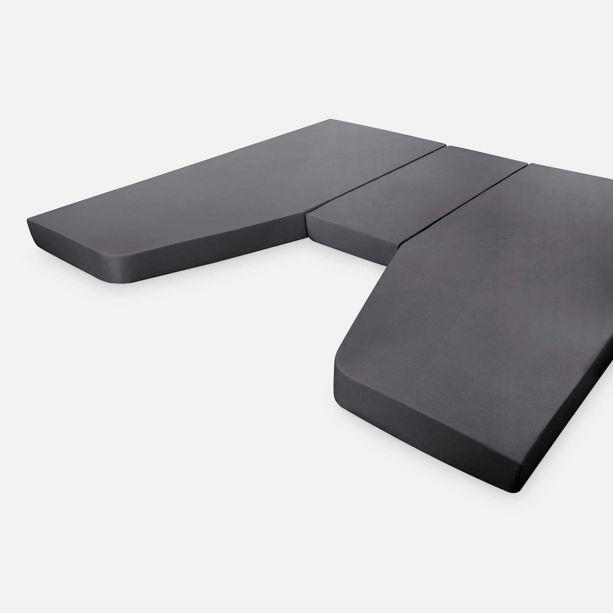 Walra Kampeer Hoeslaken Jersey Stretch 3-delige set 2x70/90x180/210 + 30/50x120/145 Antraciet