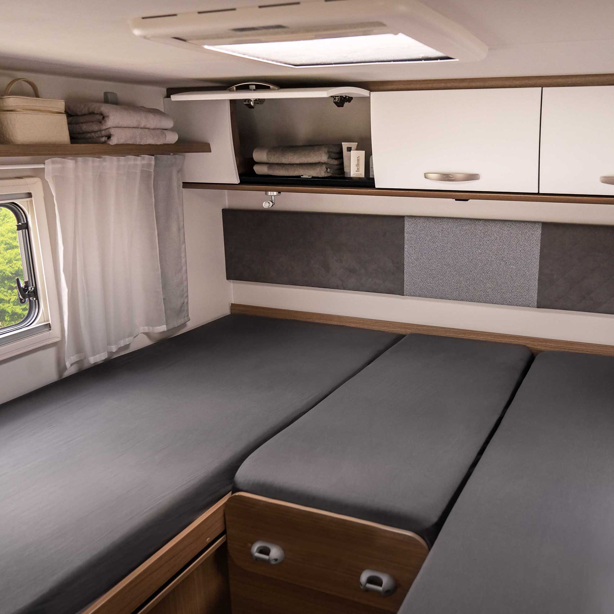 Walra Kampeer Hoeslaken Jersey Stretch 3-delige set 2x70/90x180/210 + 30/50x120/145 Antraciet