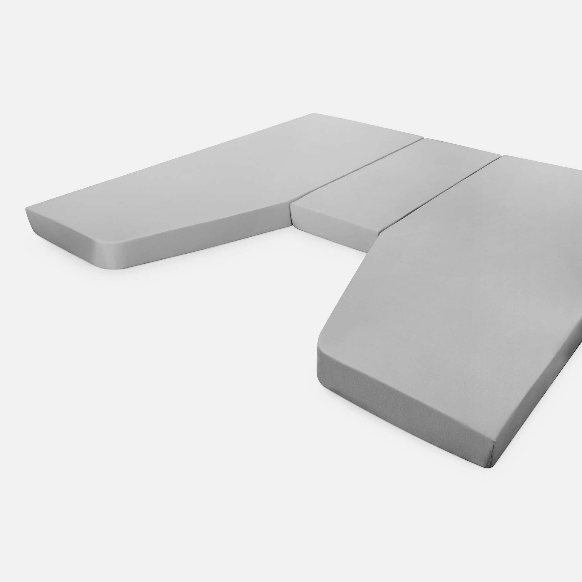 Walra Kampeer Hoeslaken Jersey Stretch 3-delige set 2x70/90x180/210 + 30/50x120/145 Grijs