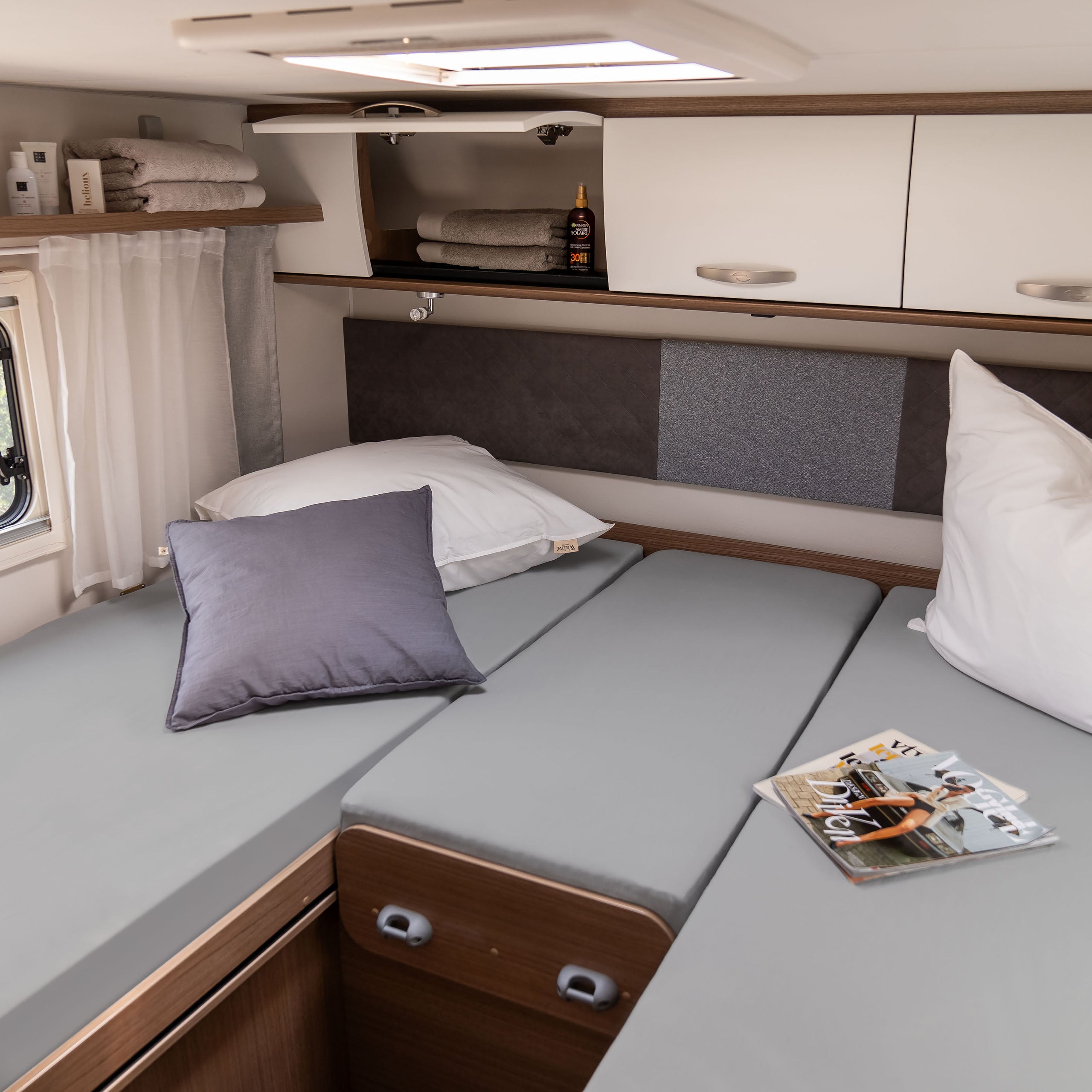 Walra Kampeer Hoeslaken Jersey Stretch 3-delige set 2x70/90x180/210 + 30/50x120/145 Grijs