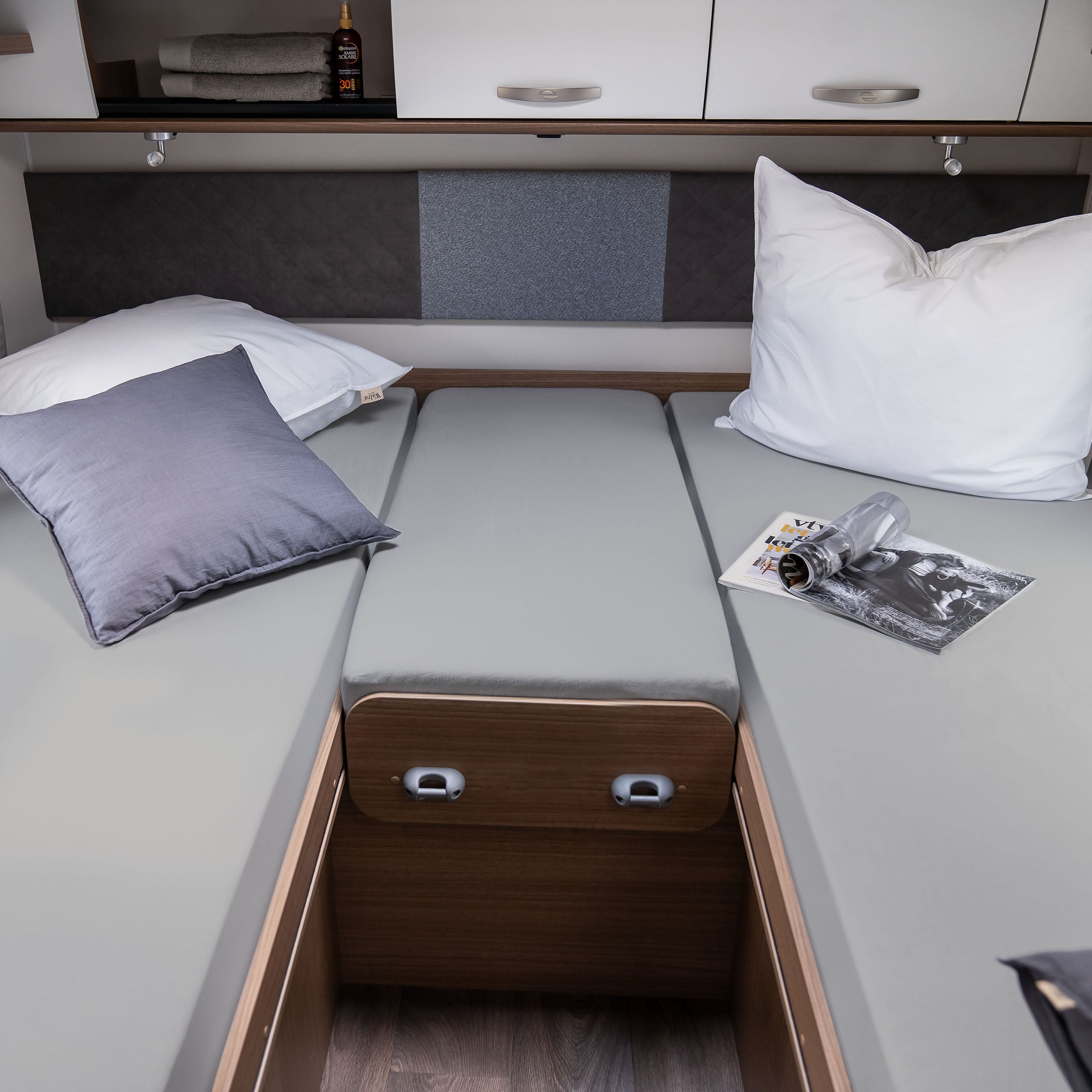 Walra Kampeer Hoeslaken Jersey Stretch 3-delige set 2x70/90x180/210 + 30/50x120/145 Grijs