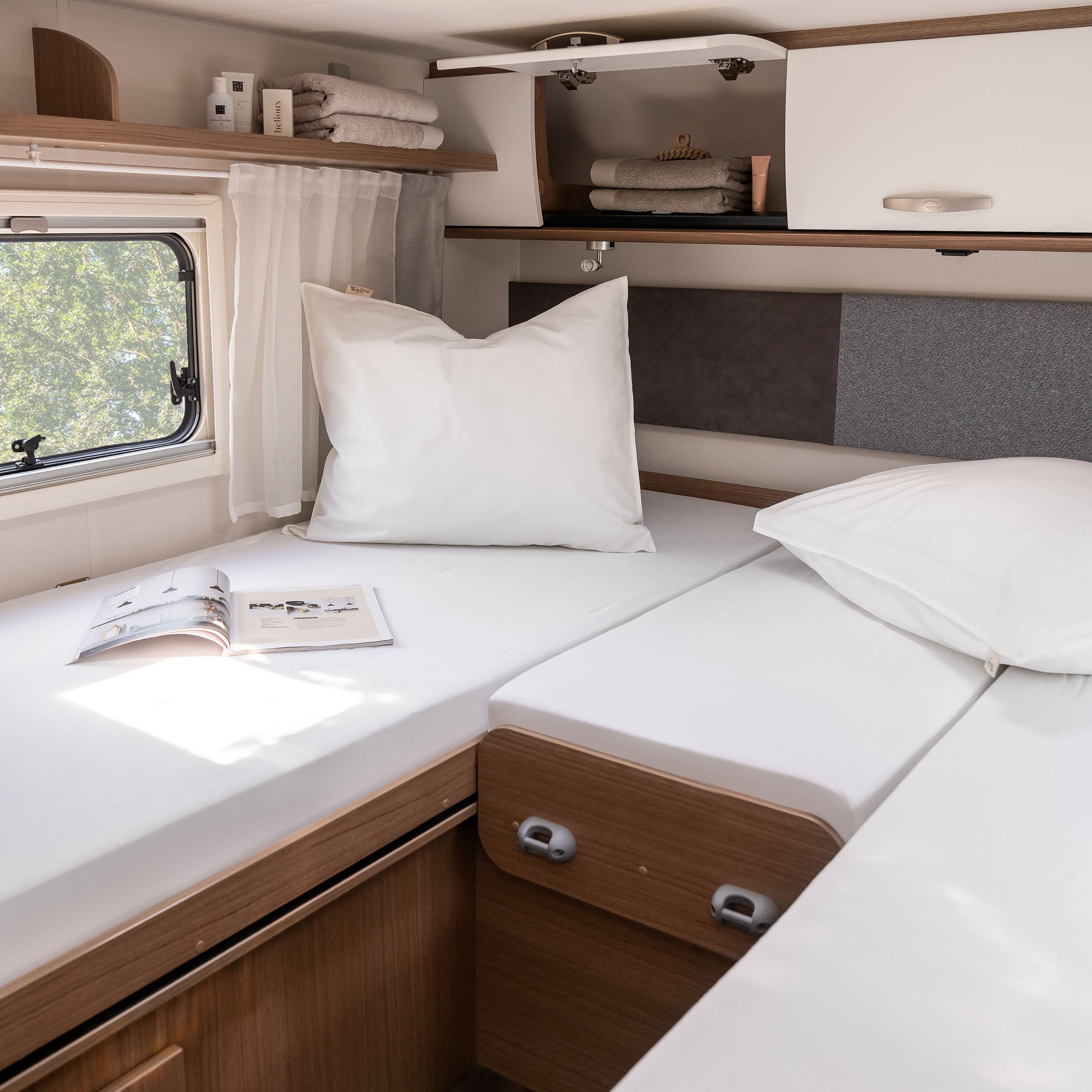 Walra Kampeer Hoeslaken Jersey Stretch 3-delige set 2x70/90x180/210 + 30/50x120/145 Wit