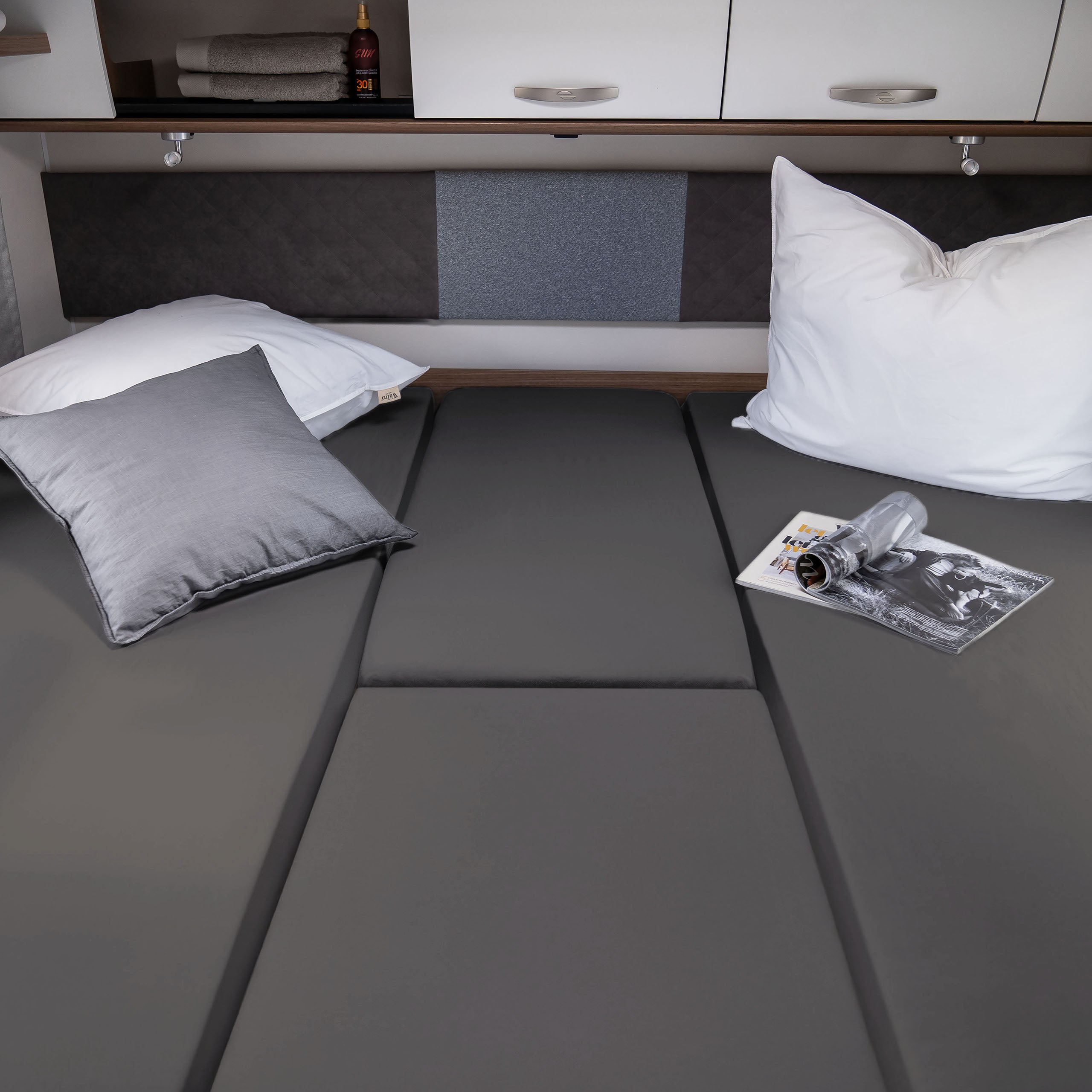 Walra Travel Hoeslaken Jersey Stretch 4-delige set Antraciet