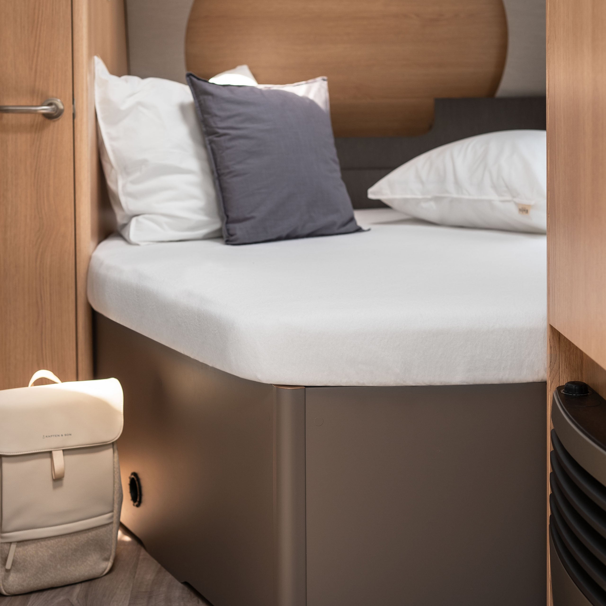 Walra Travel Molton Cotton Cover Frans bed links 130/160x180/210 Wit