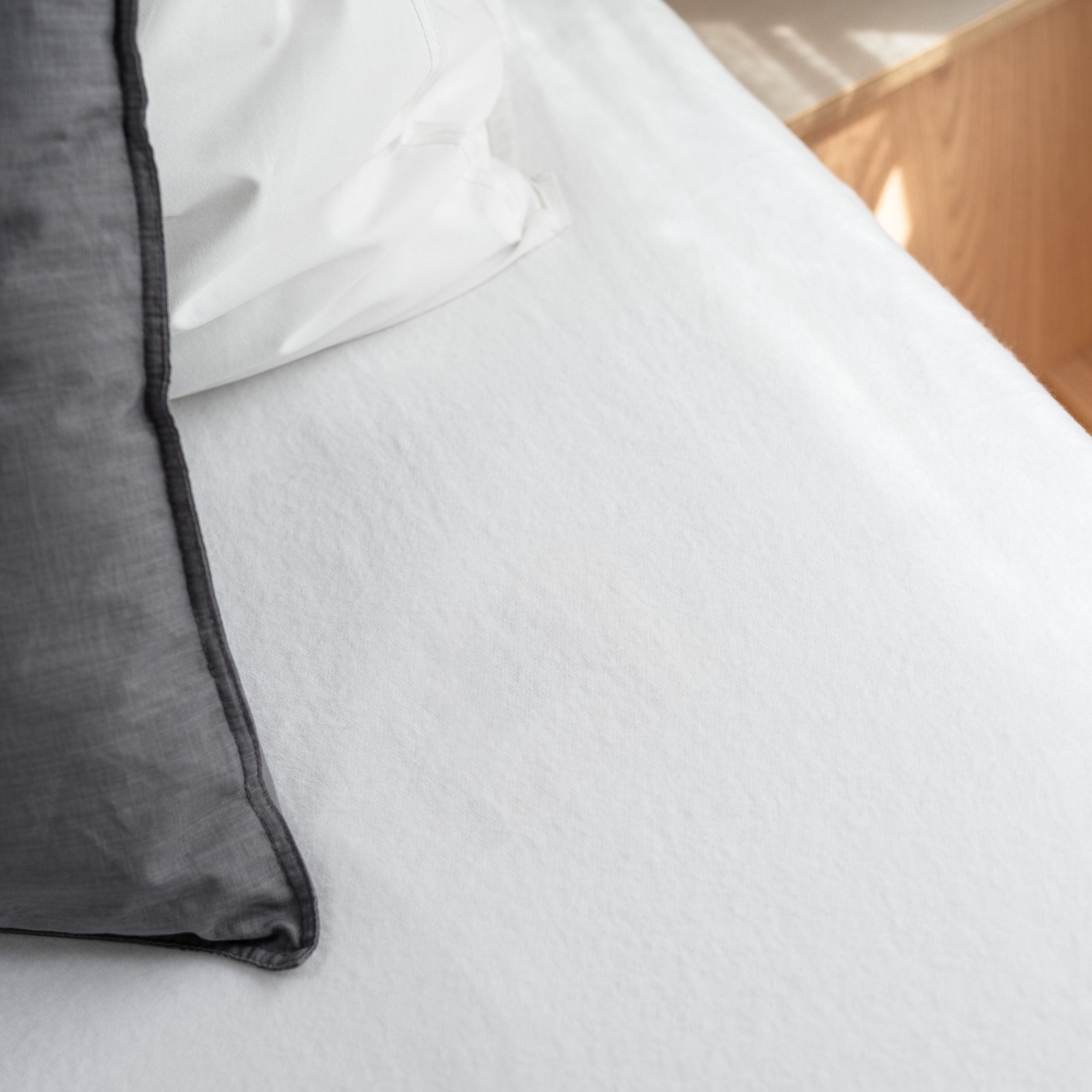 Walra Travel Molton Cotton Cover Queensbed 130/160x185/210 Wit