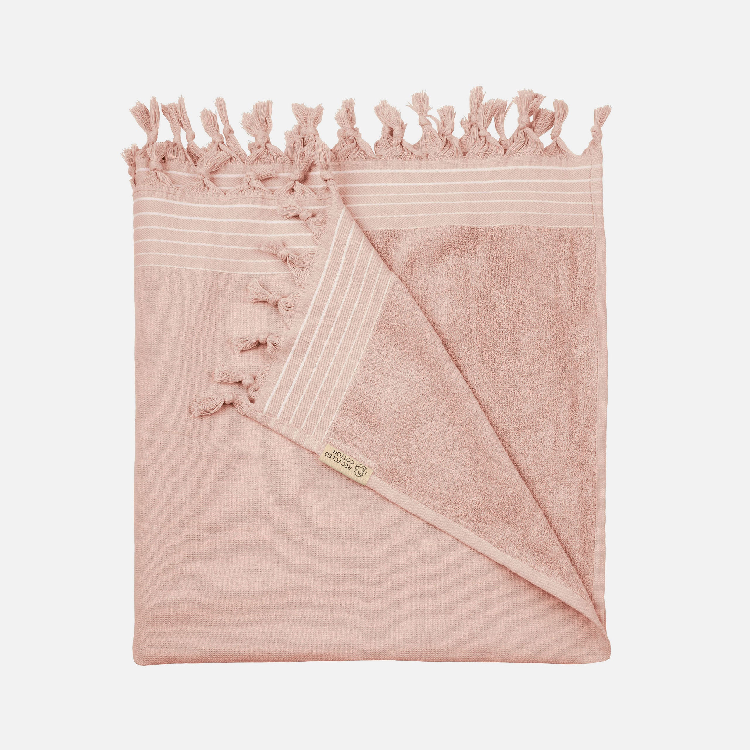 Hamamdoek Remade Cotton Poeder Roze 200x200