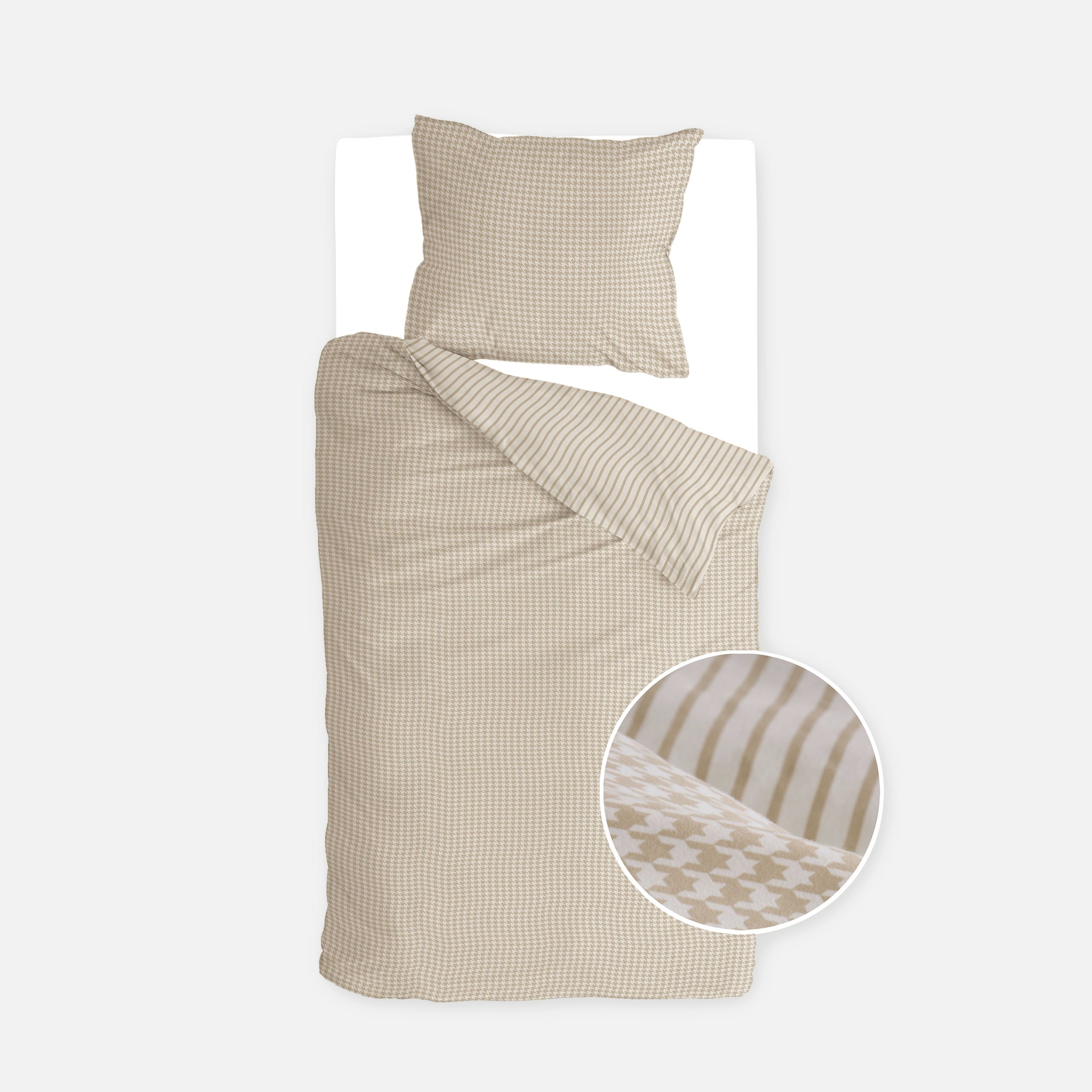 Dekbedovertrek Cozy Blocks Zand