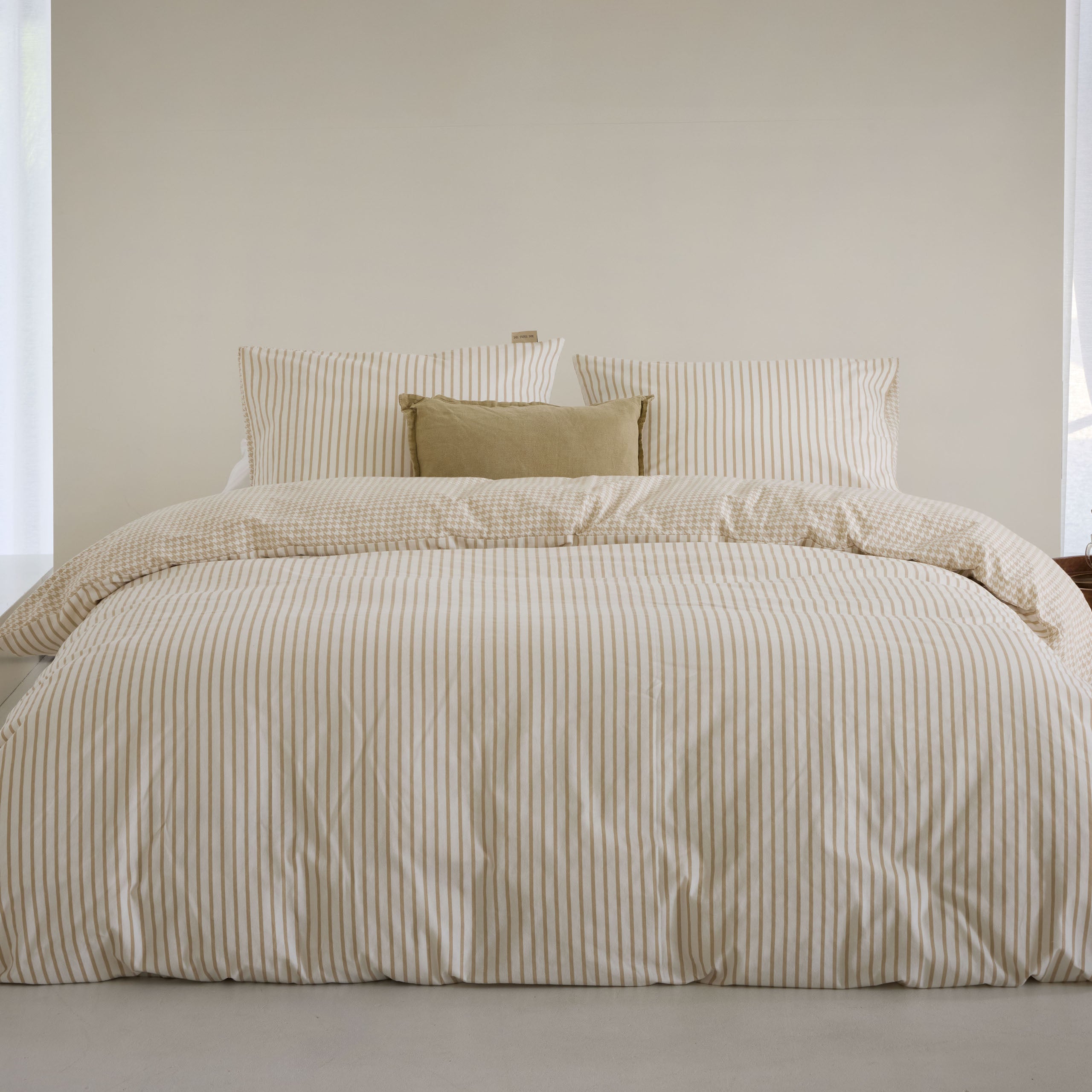 Dekbedovertrek Cozy Blocks Zand