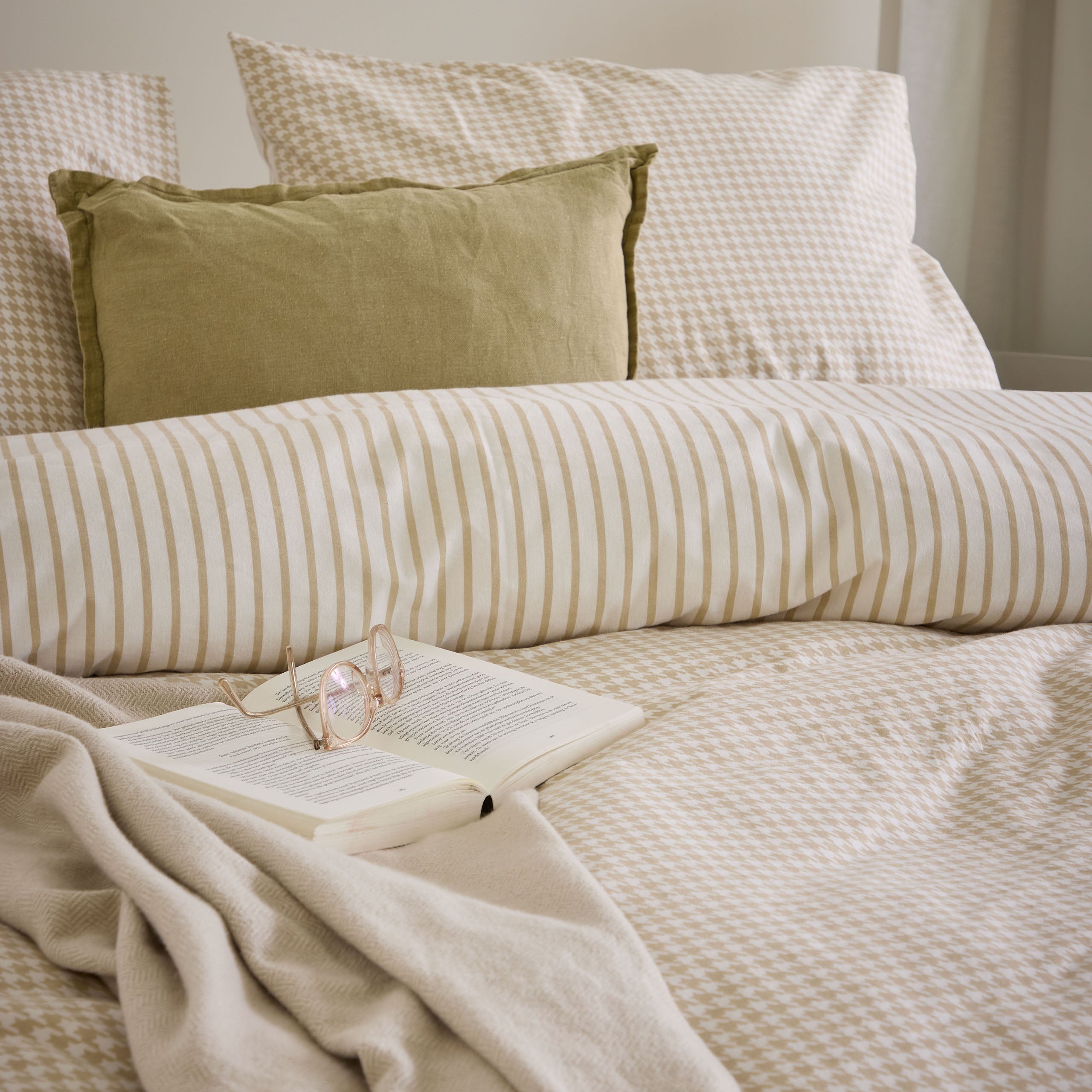 Dekbedovertrek Cozy Blocks Zand