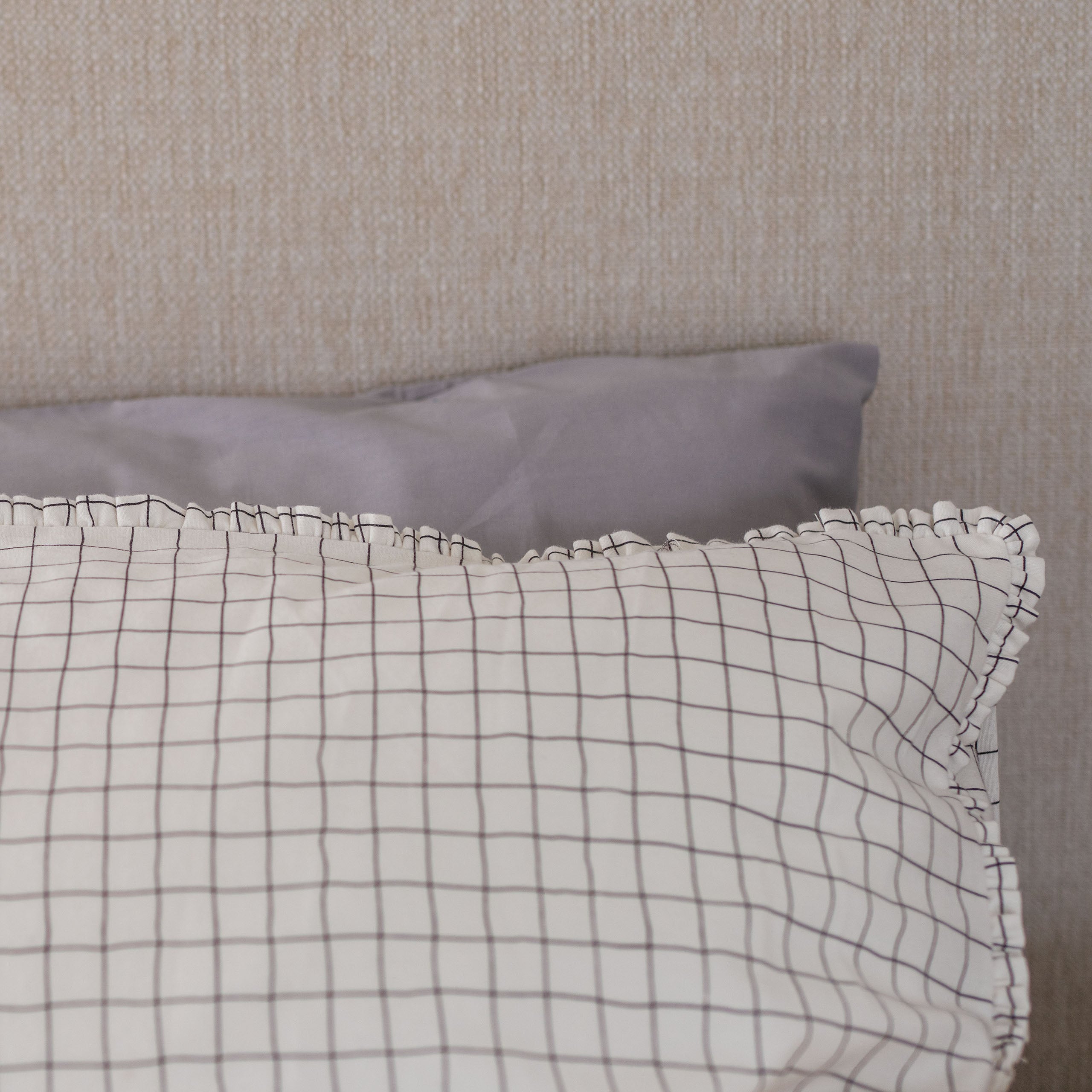 Dekbedovertrek Crossed Lines Wit