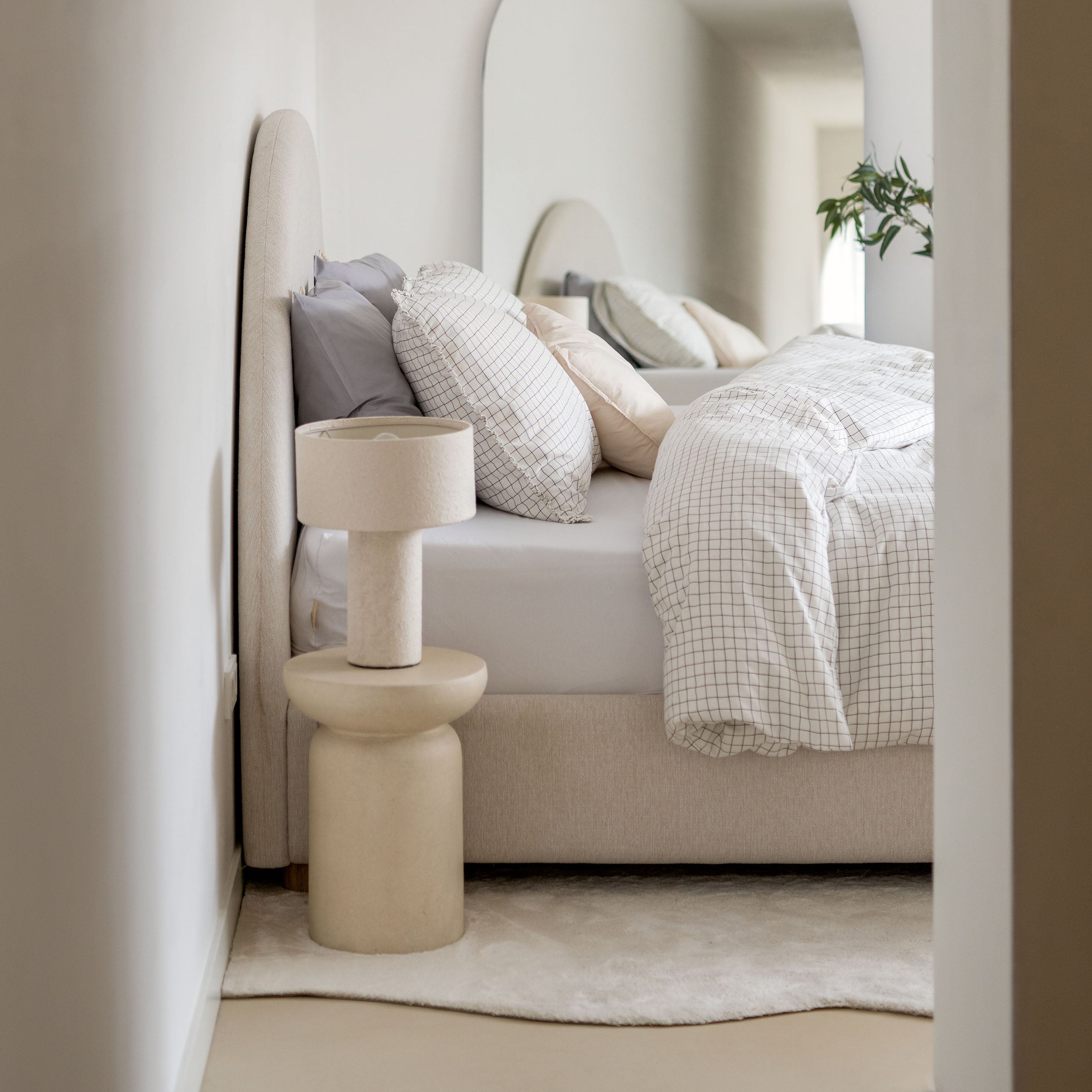 Dekbedovertrek Crossed Lines Wit